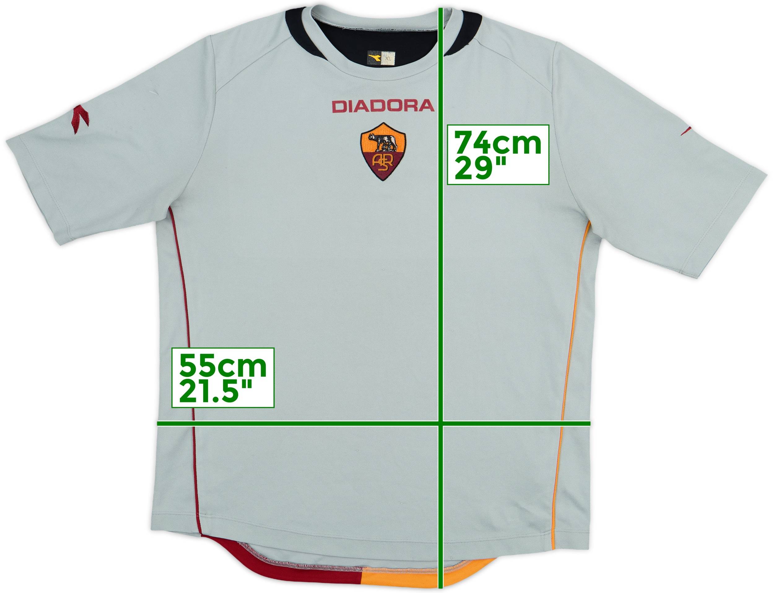 2006-07 Roma Diadora Training Shirt - 7/10 - (XL)