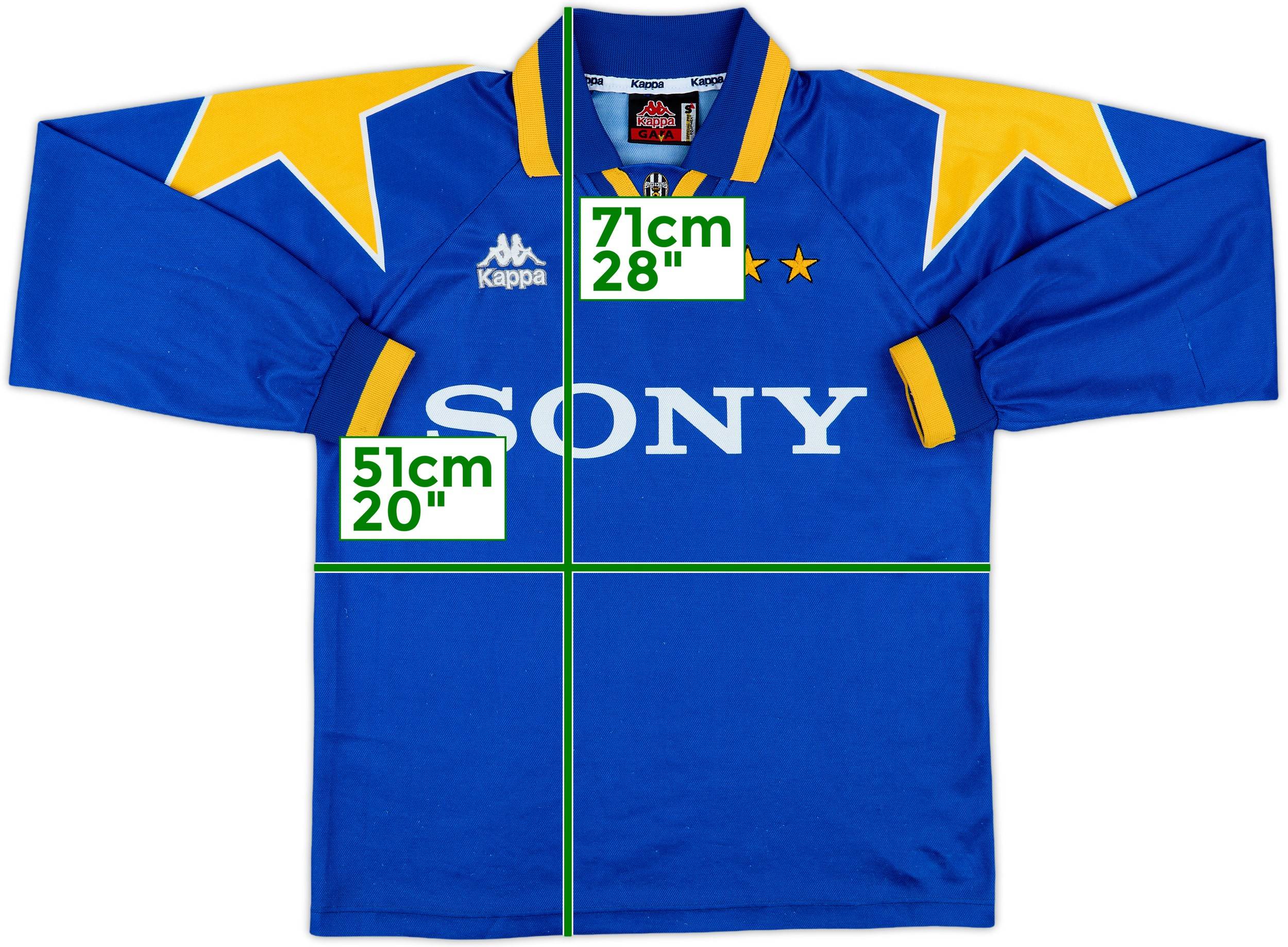 1995-96 Juventus Away L/S Shirt - 7/10 - (S)