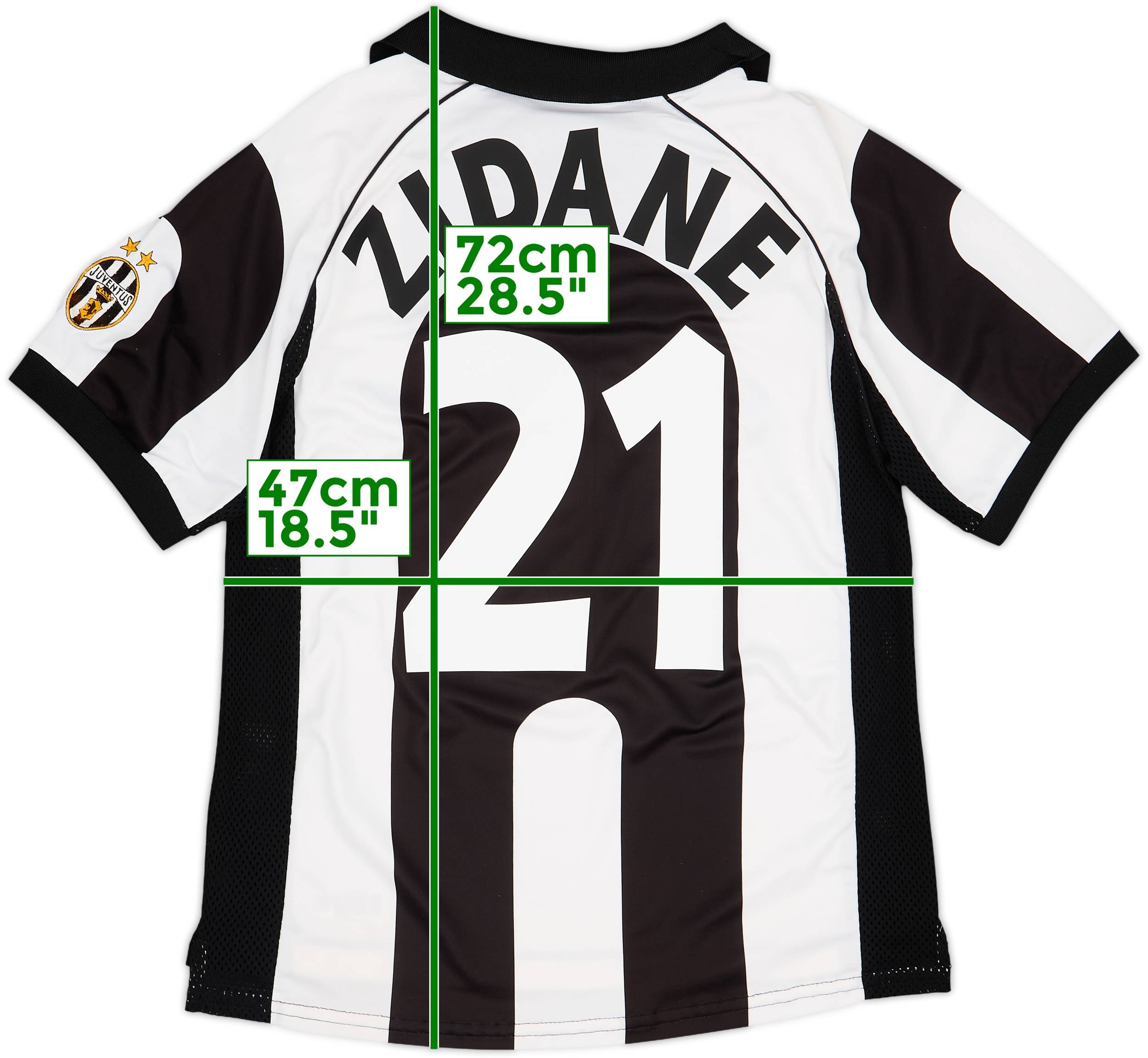 1997-98 Juventus Centenary Home Shirt Zidane #21 - 7/10 - (S)