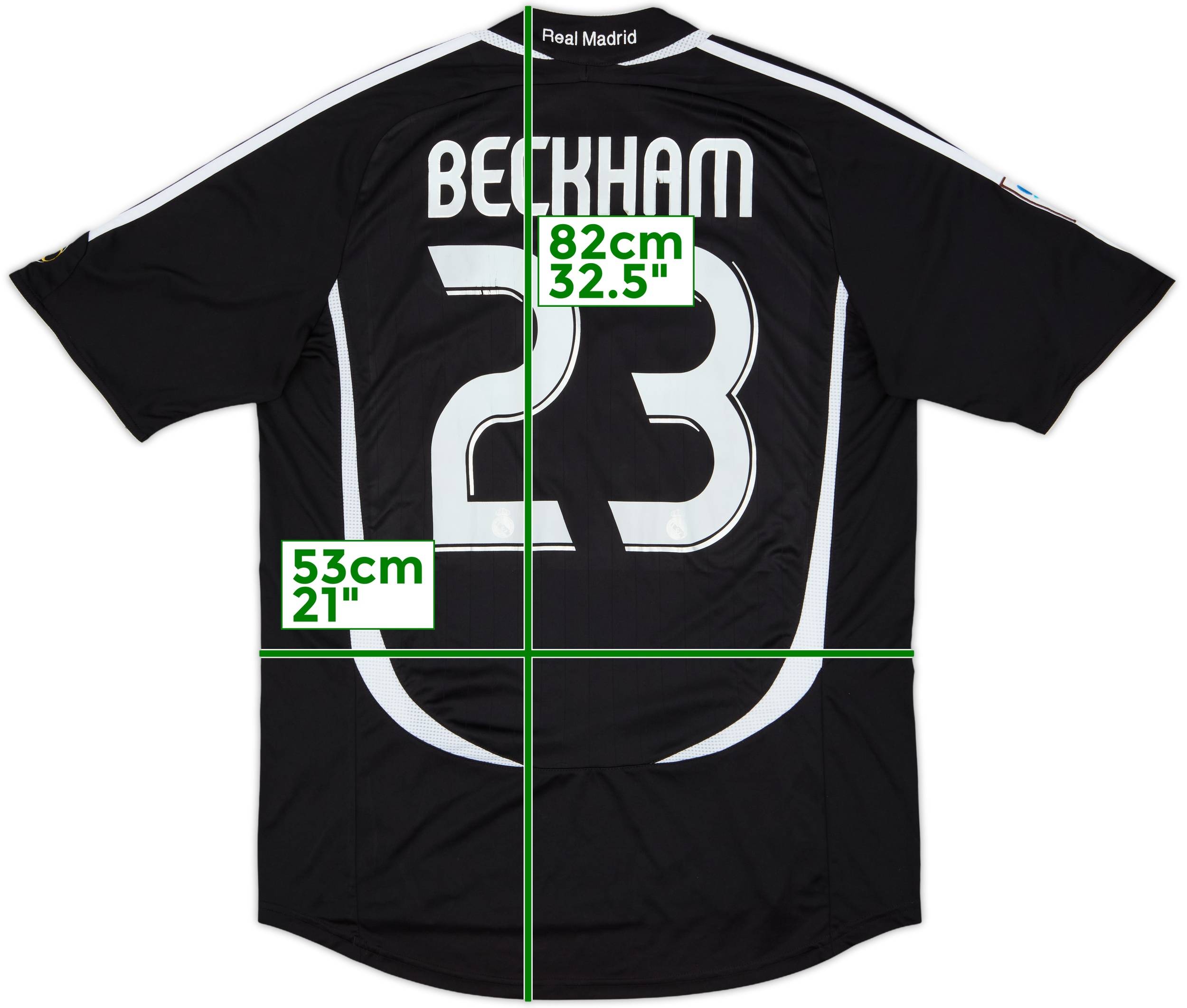 2006-07 Real Madrid Away Shirt Beckham #23 - 4/10 - (L)