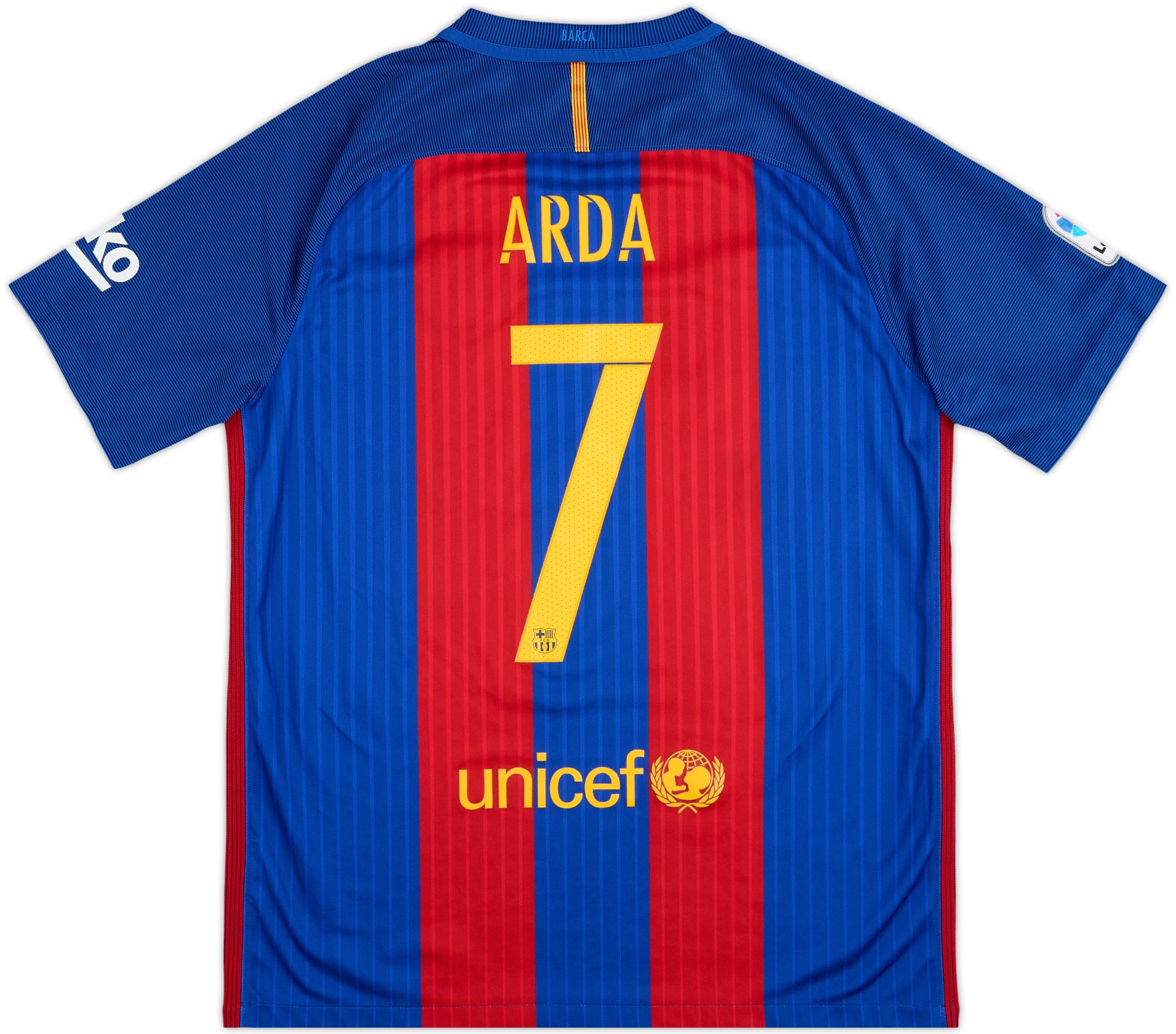 ウェア Barcelona 2016 2017  2016-17 Barcelona Home Shirt Arda #7 - 5/10 - (L)