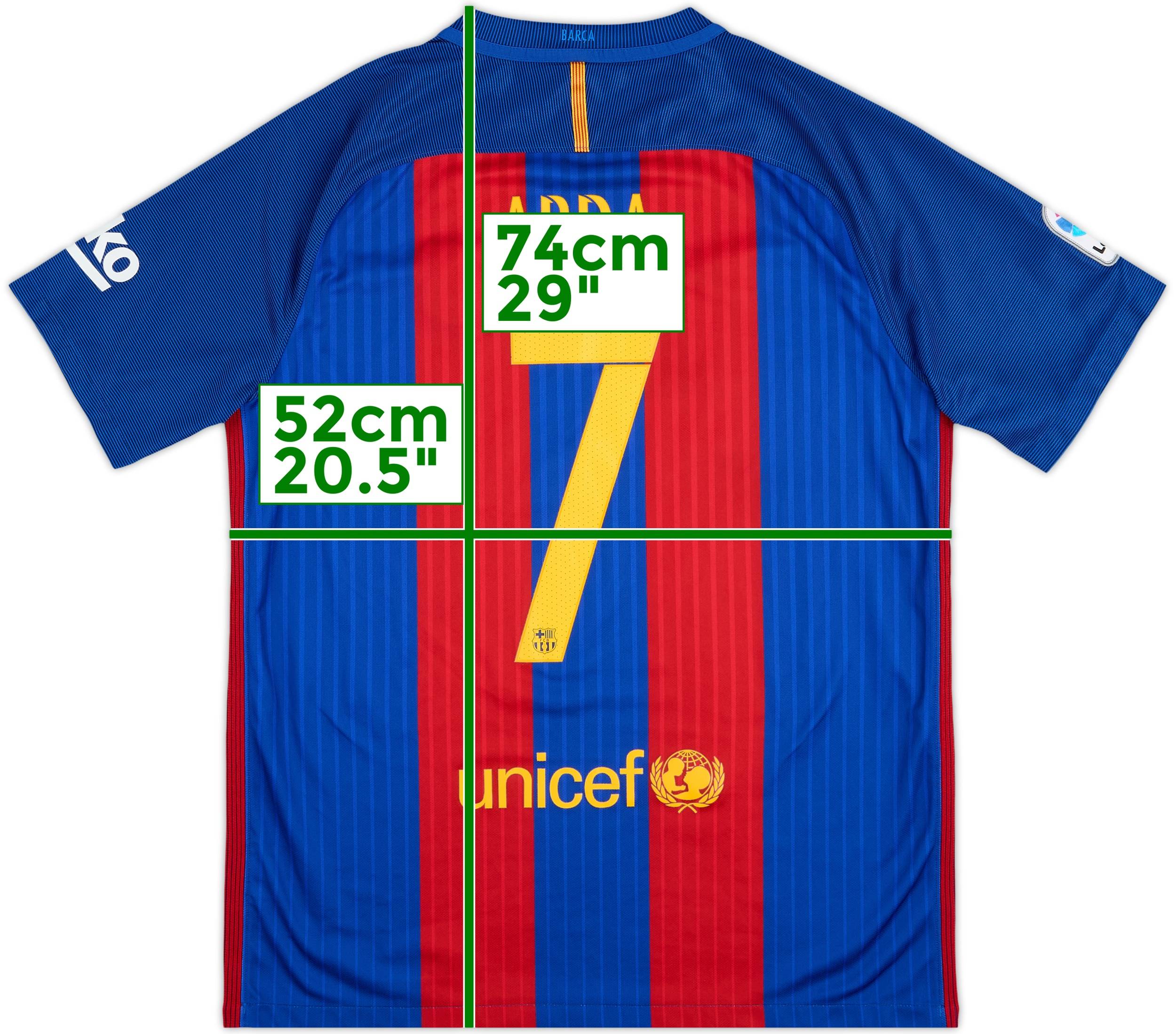 2016-17 Barcelona Home Shirt Arda #7 - 5/10 - (L)