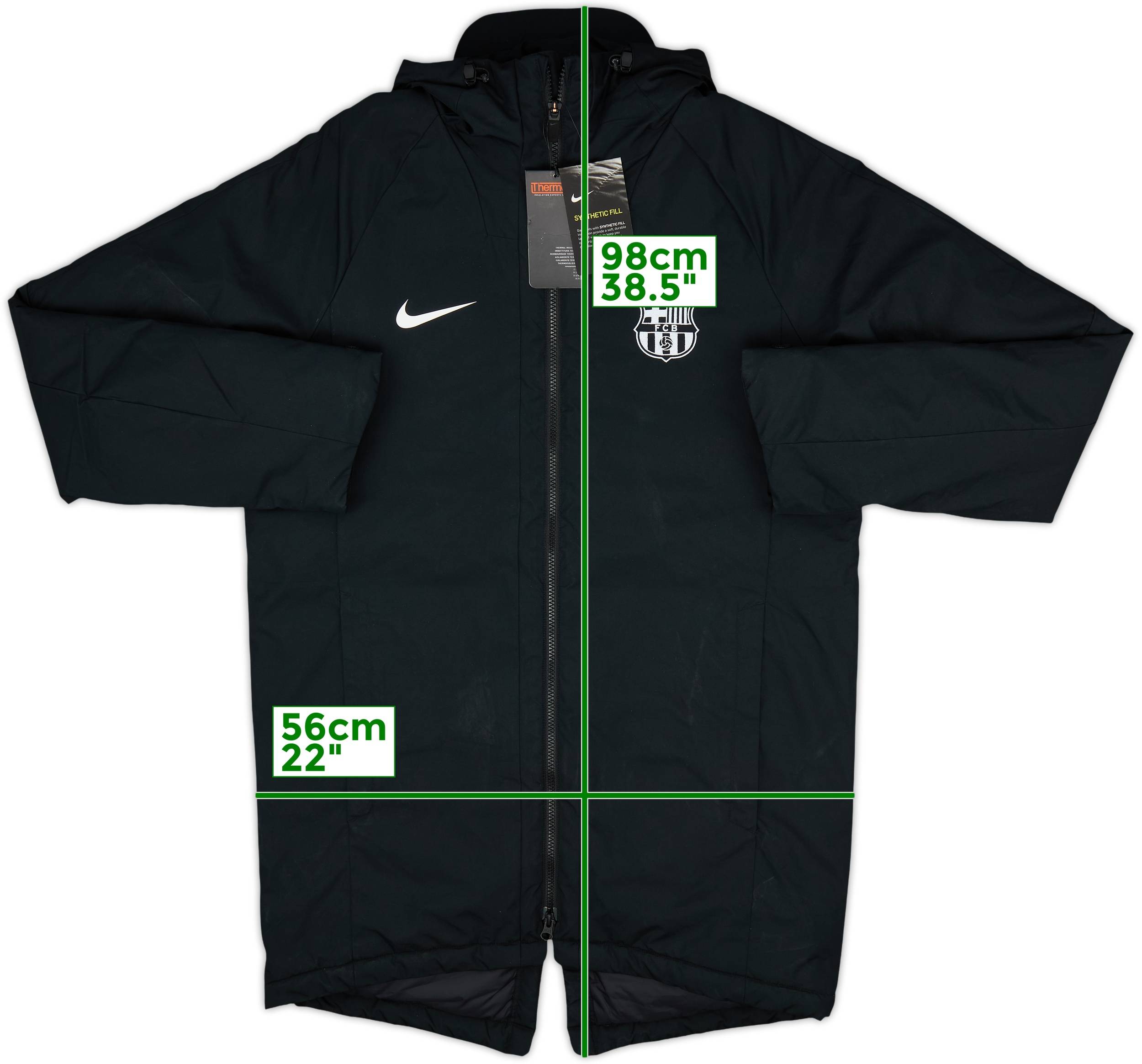 2019-20 Barcelona Nike Padded Bench Coat (M)