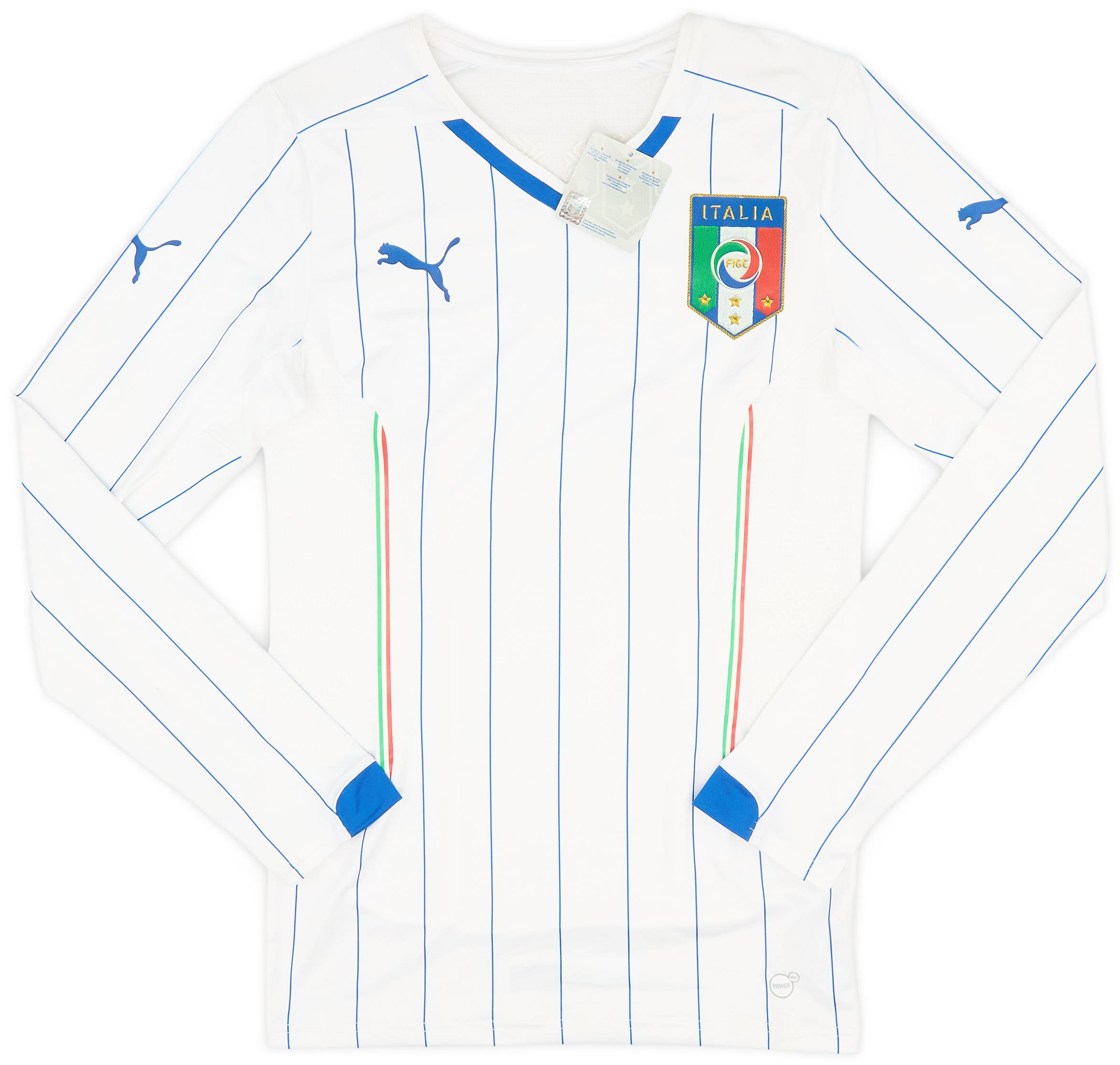 2014-15 Italy Player Issue Away L/S Shirt (L)