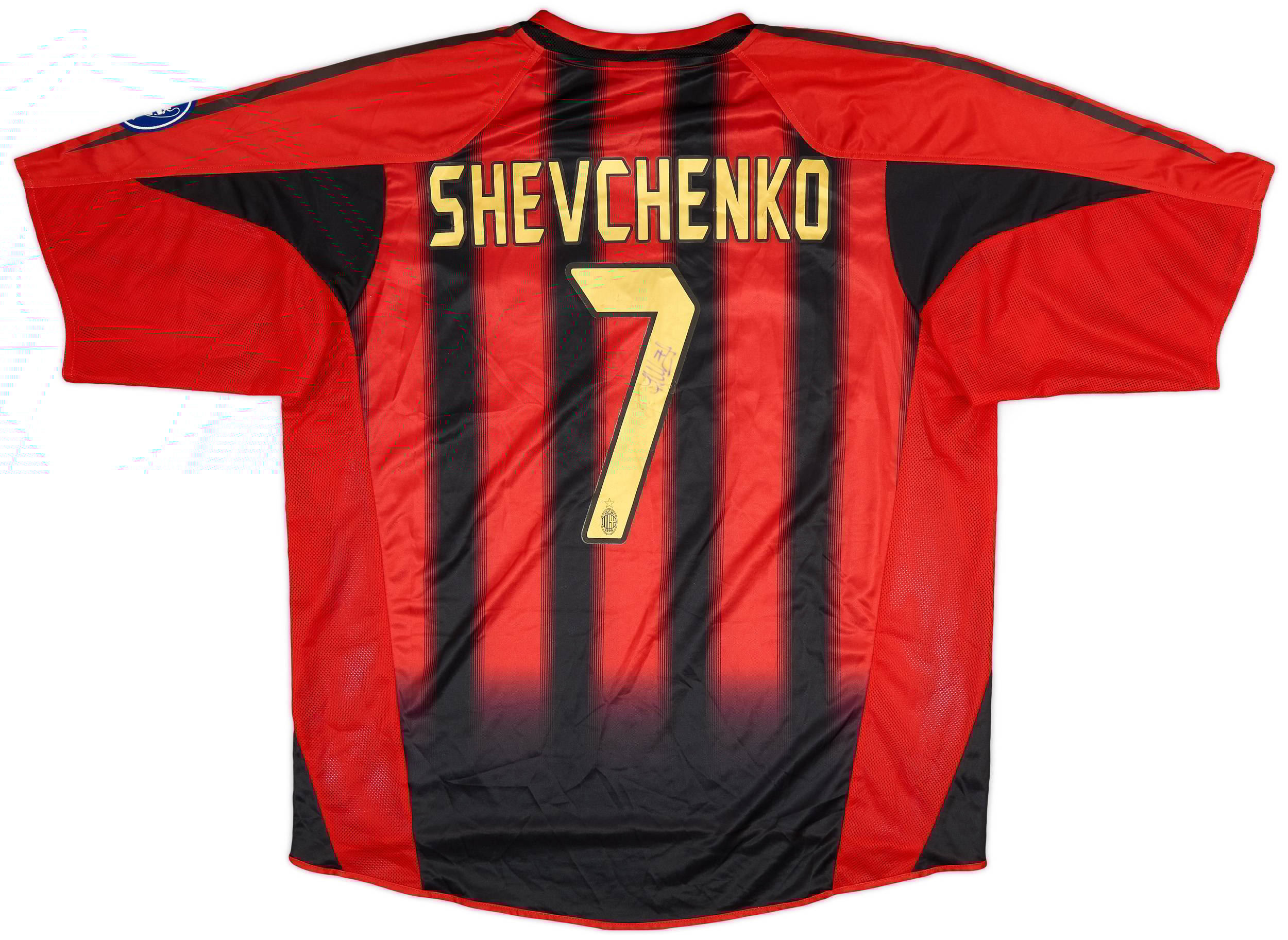 2004-05 AC Milan Signed Home Shirt Andriy Shevchenko #7 - 6/10 - (XL)
