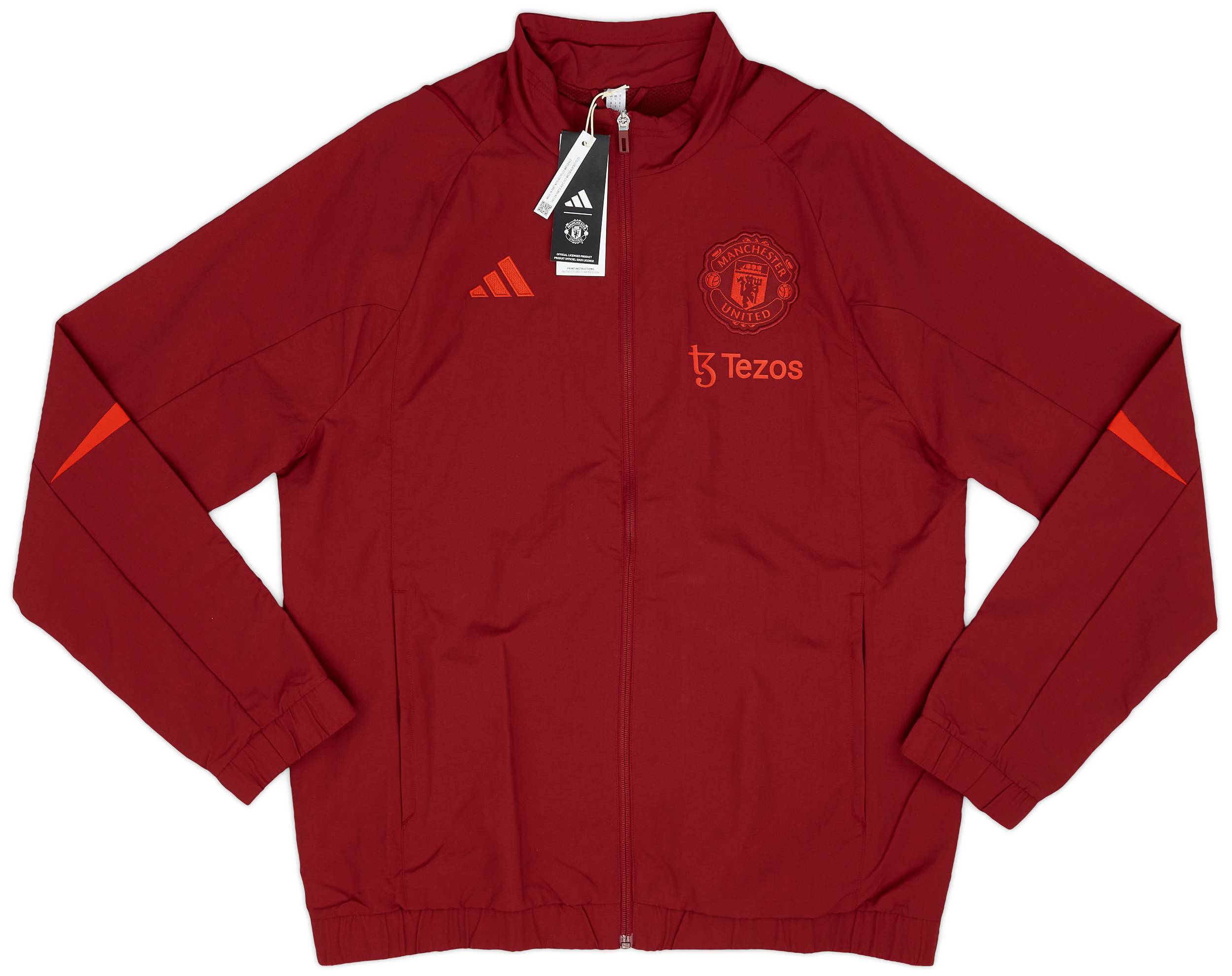 adidas Manchester United ジャケット Lサイズ Manchester United adidas 2023/24 Anthem Full-Zip Jacket - Red