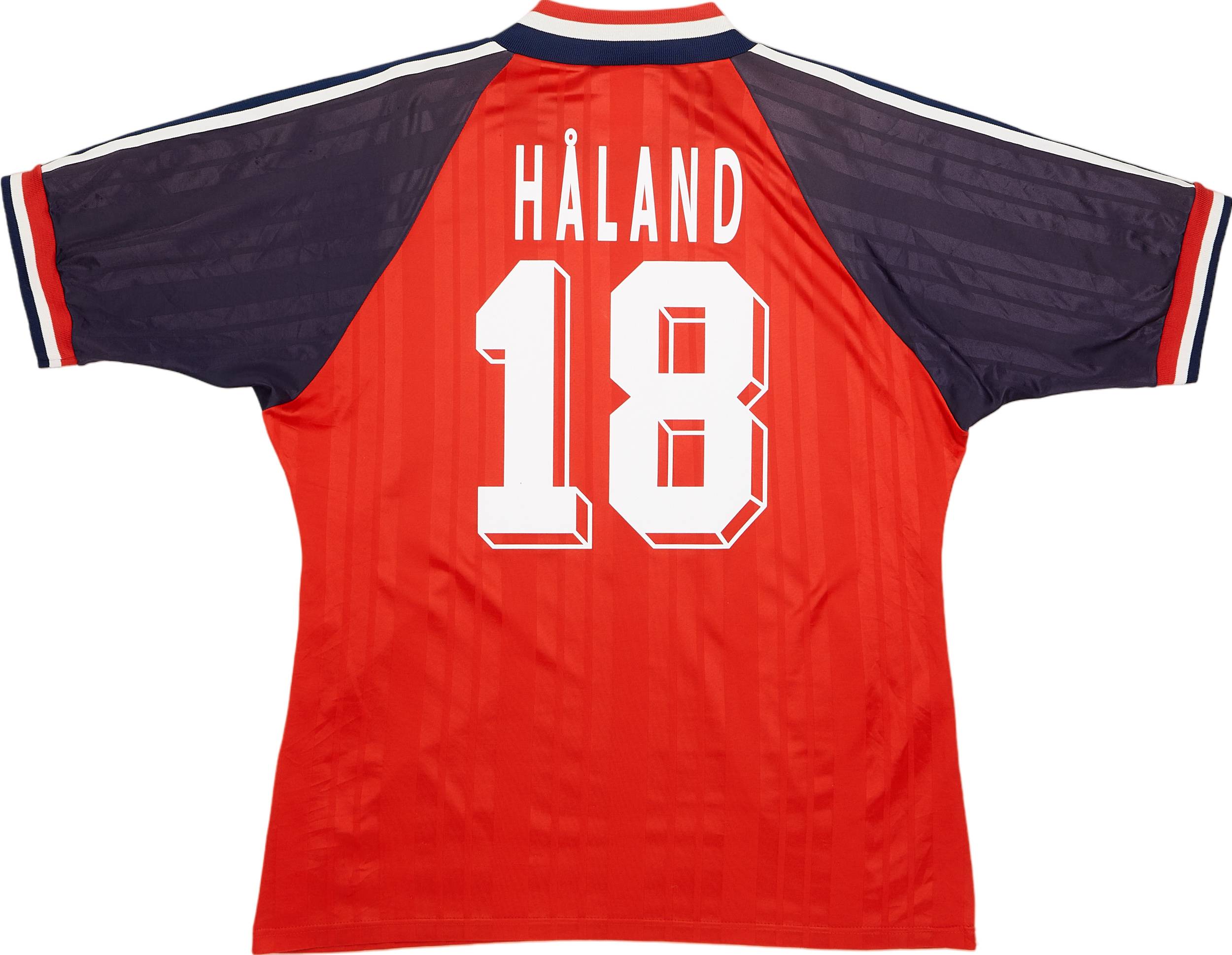 1994-96 Norway Home Shirt Håland #18 - 9/10 - (L)