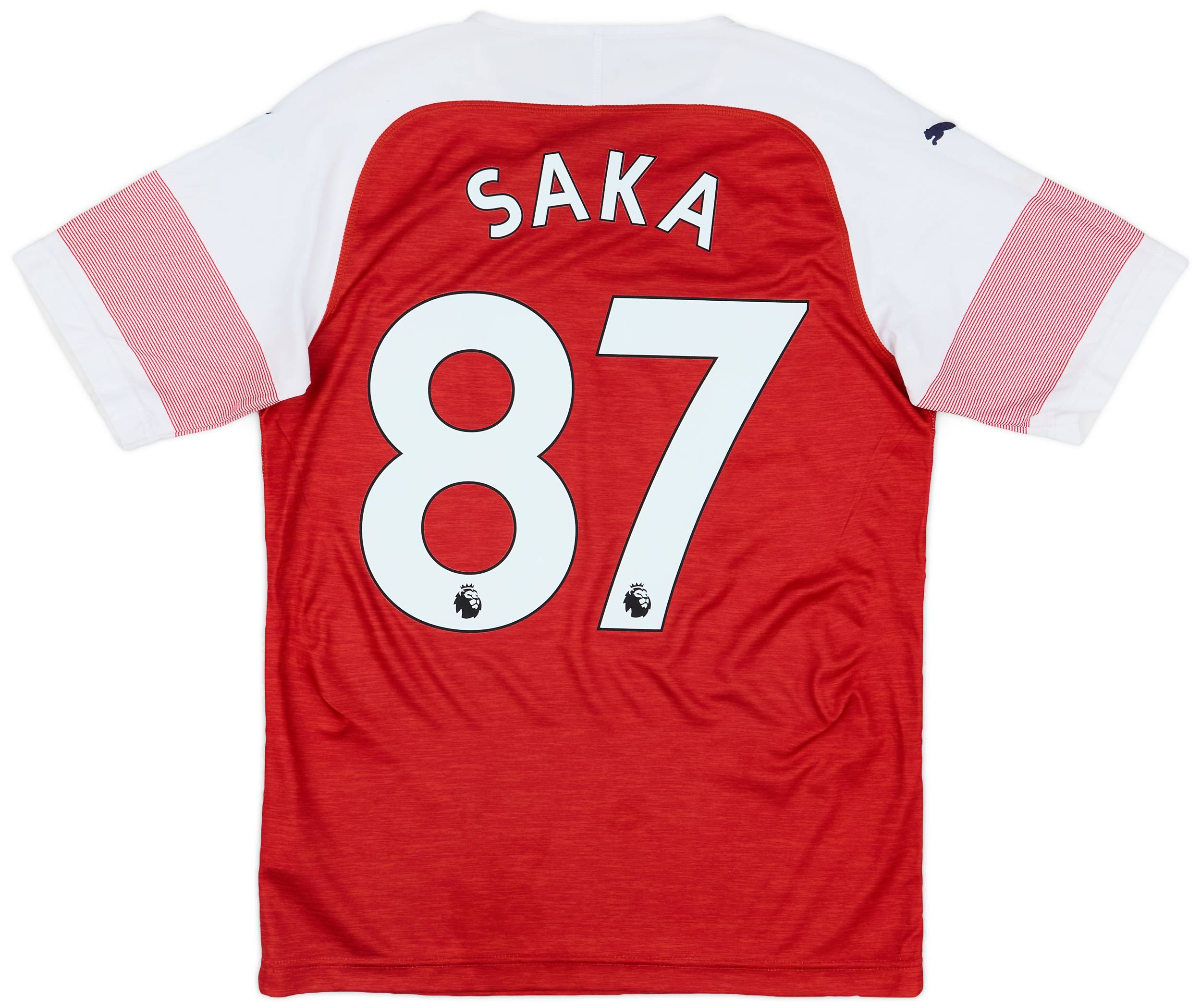2018-19 Arsenal Home Shirt Saka #87 - 7/10 - (S)