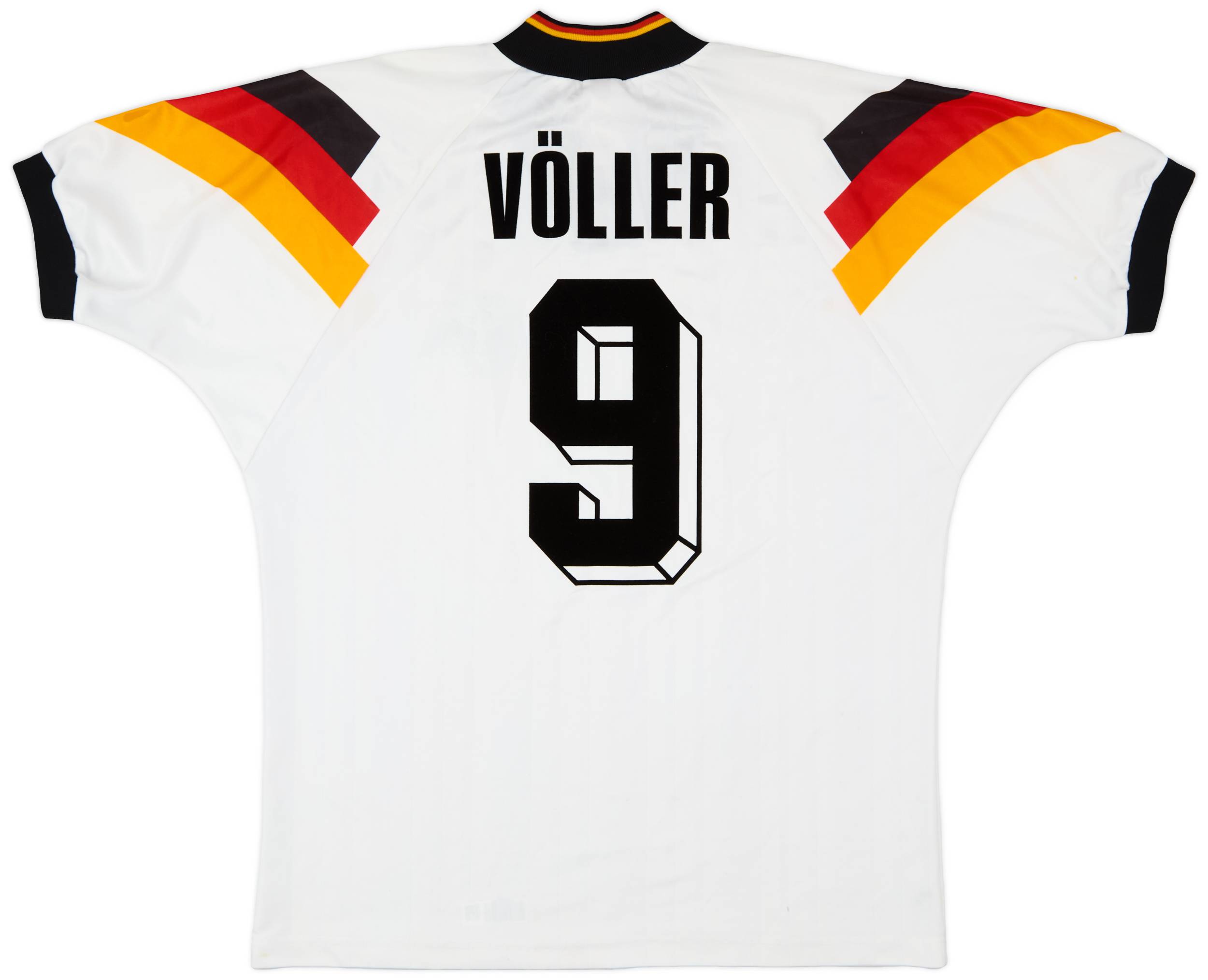 1992-94 Germany Home Shirt Voller #9 - 5/10 - (XL)