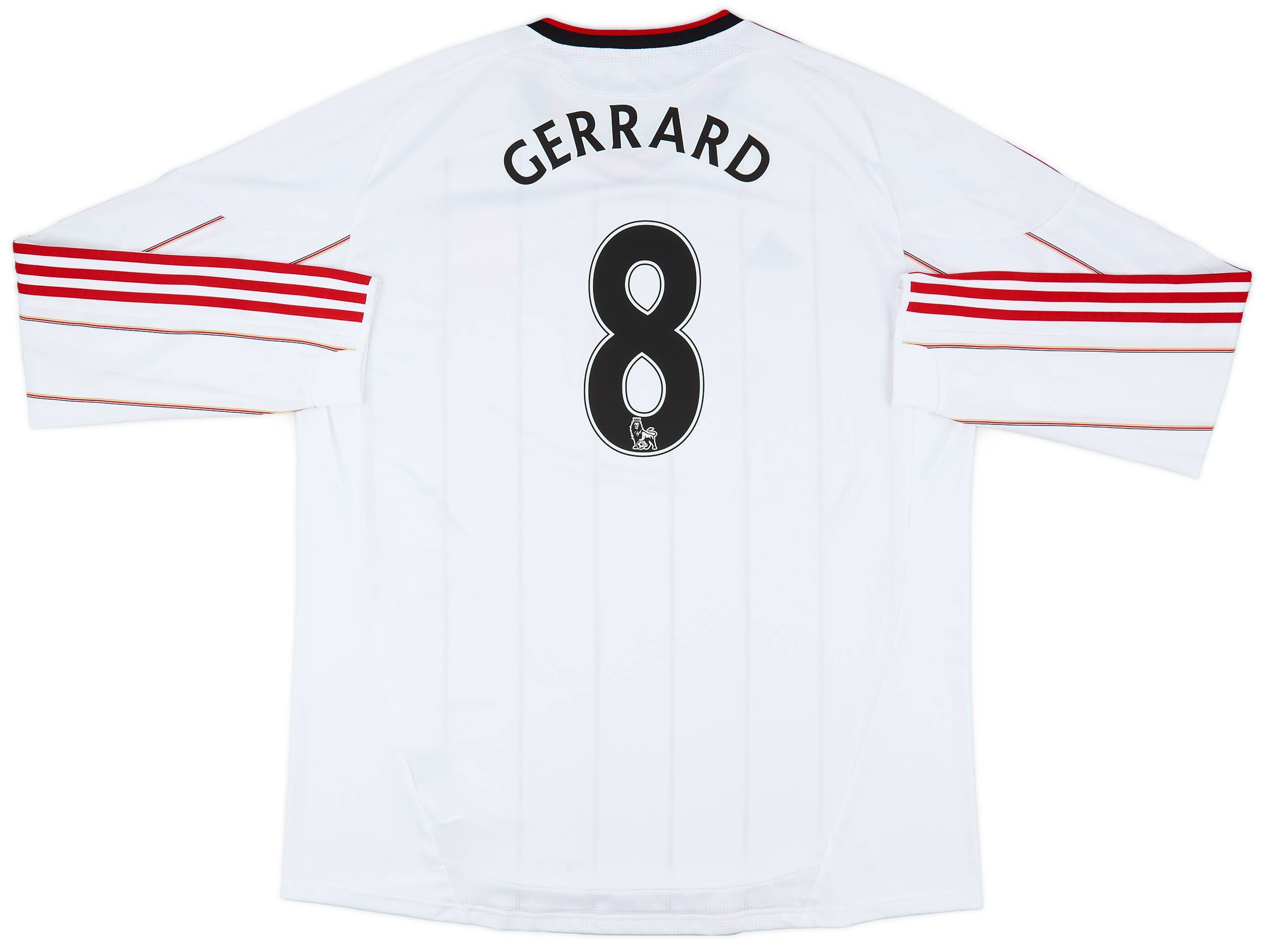 2010-11 Livepool Away L/S Shirt Gerrard #8 - 8/10 - (3XL)