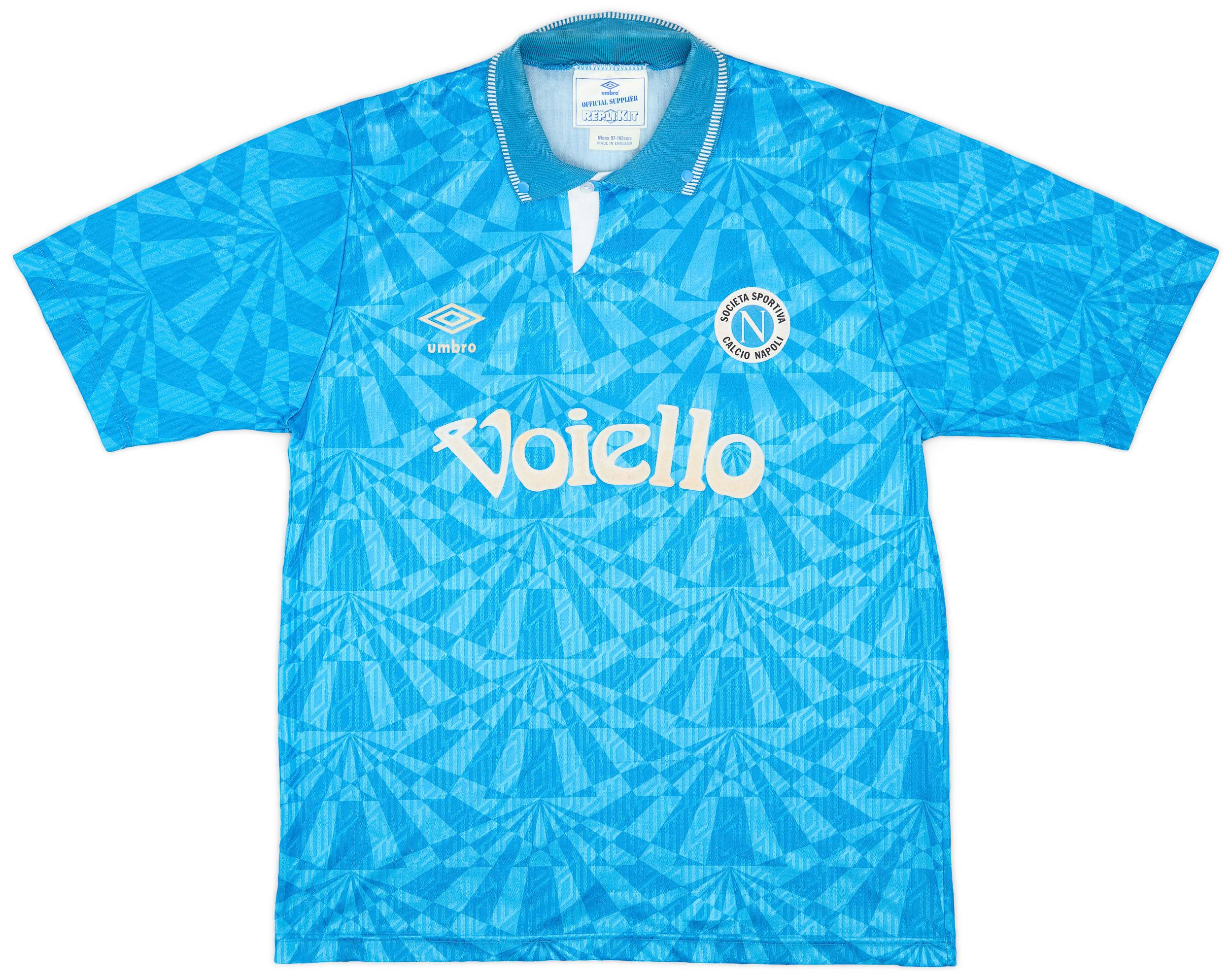1991-93 Napoli Home Shirt - 8/10 - (M)