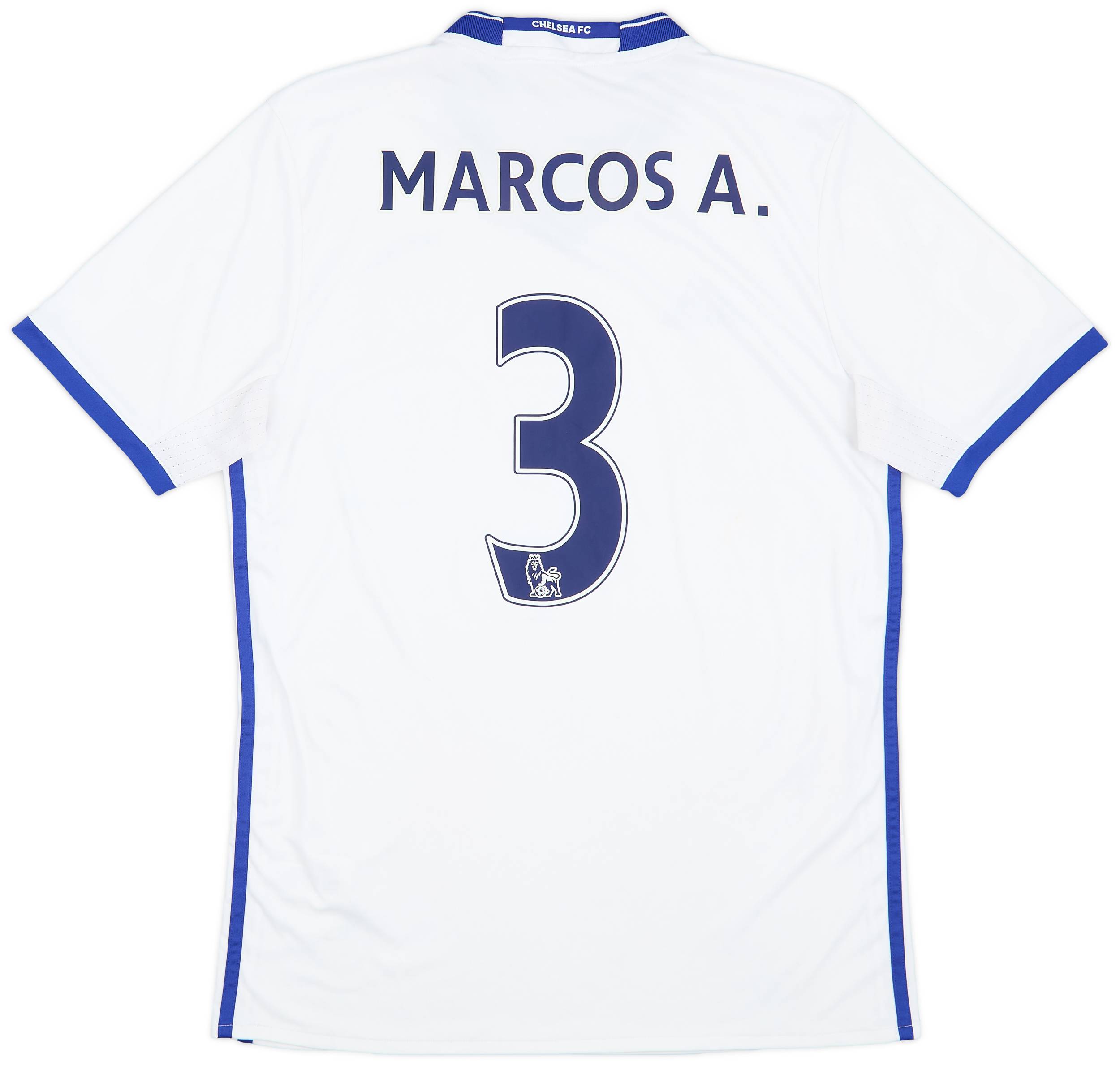 2016 17 Chelsea Third Shirt Marcos A. 3 6 10 M