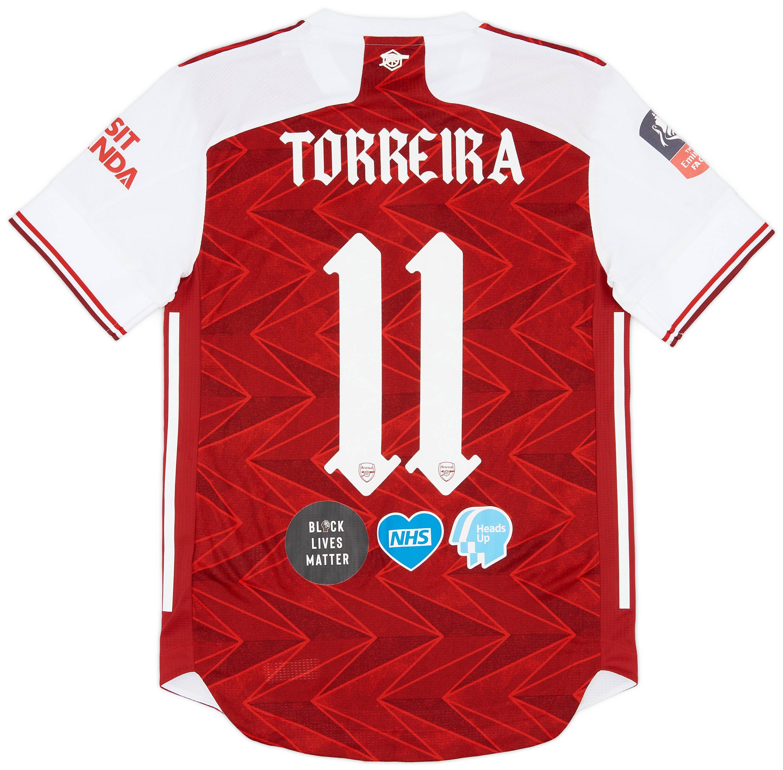 Arsenal Match Arsenal Fa Cup Shirt 2020 2020 Arsenal Match Issue