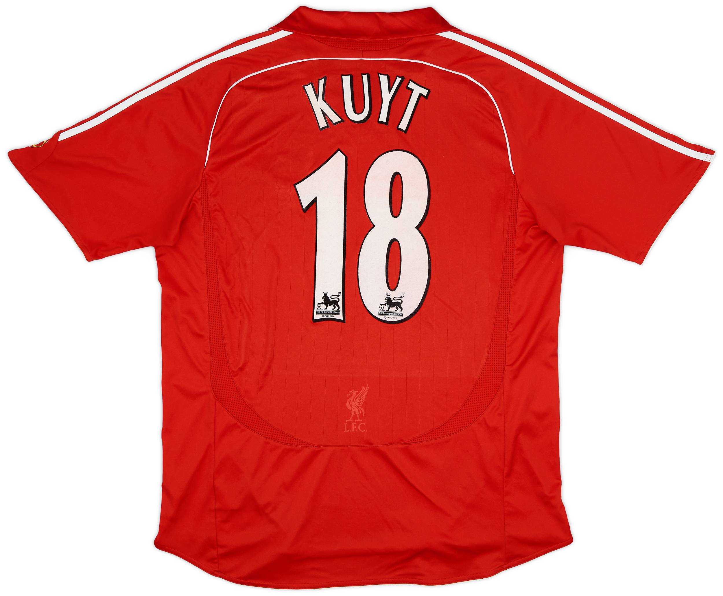 2006 08 Liverpool Home Shirt Kuyt 18 6 10 XL