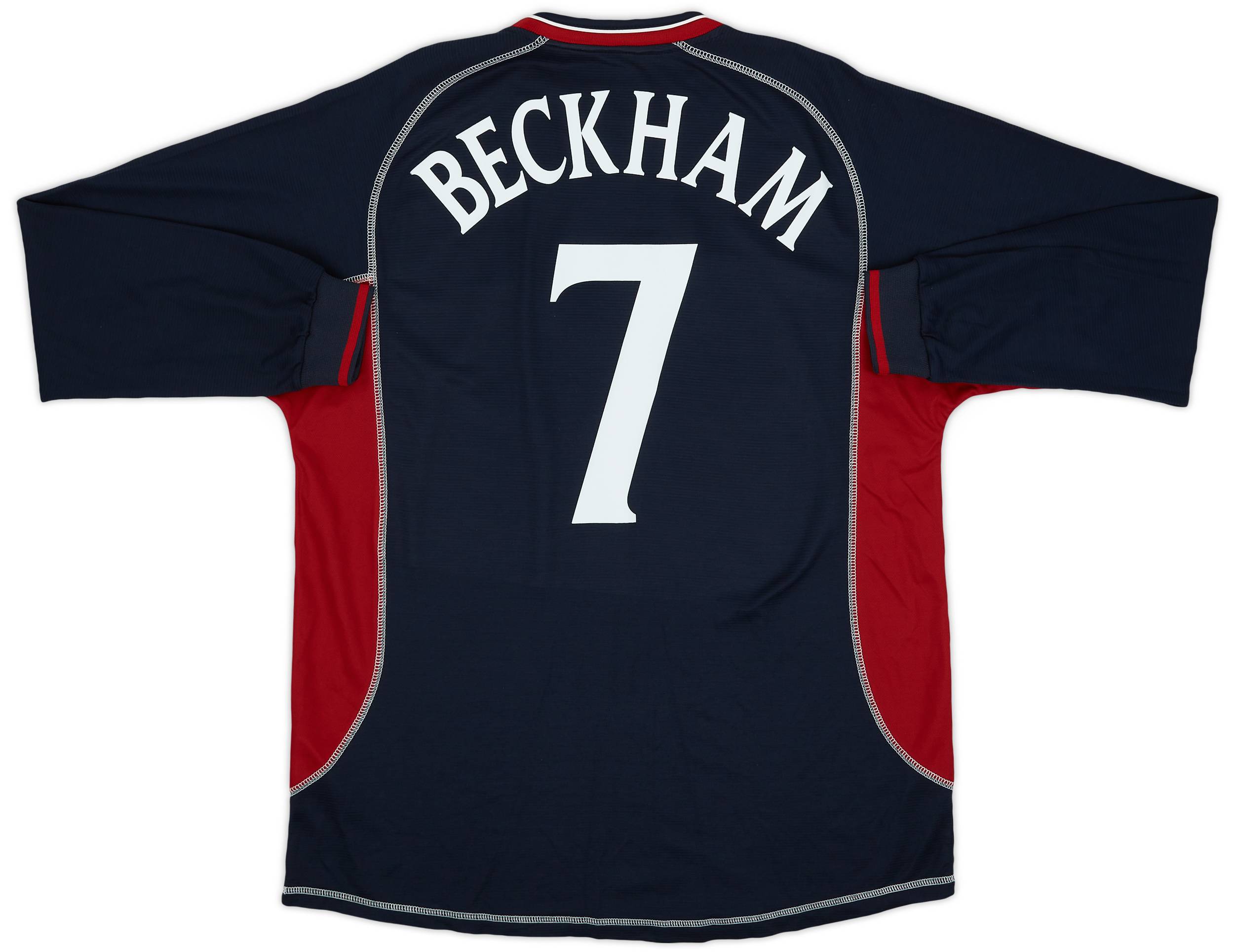 2000-01 Manchester United Third L/S Shirt Beckham #7 - 6/10 - (XL)
