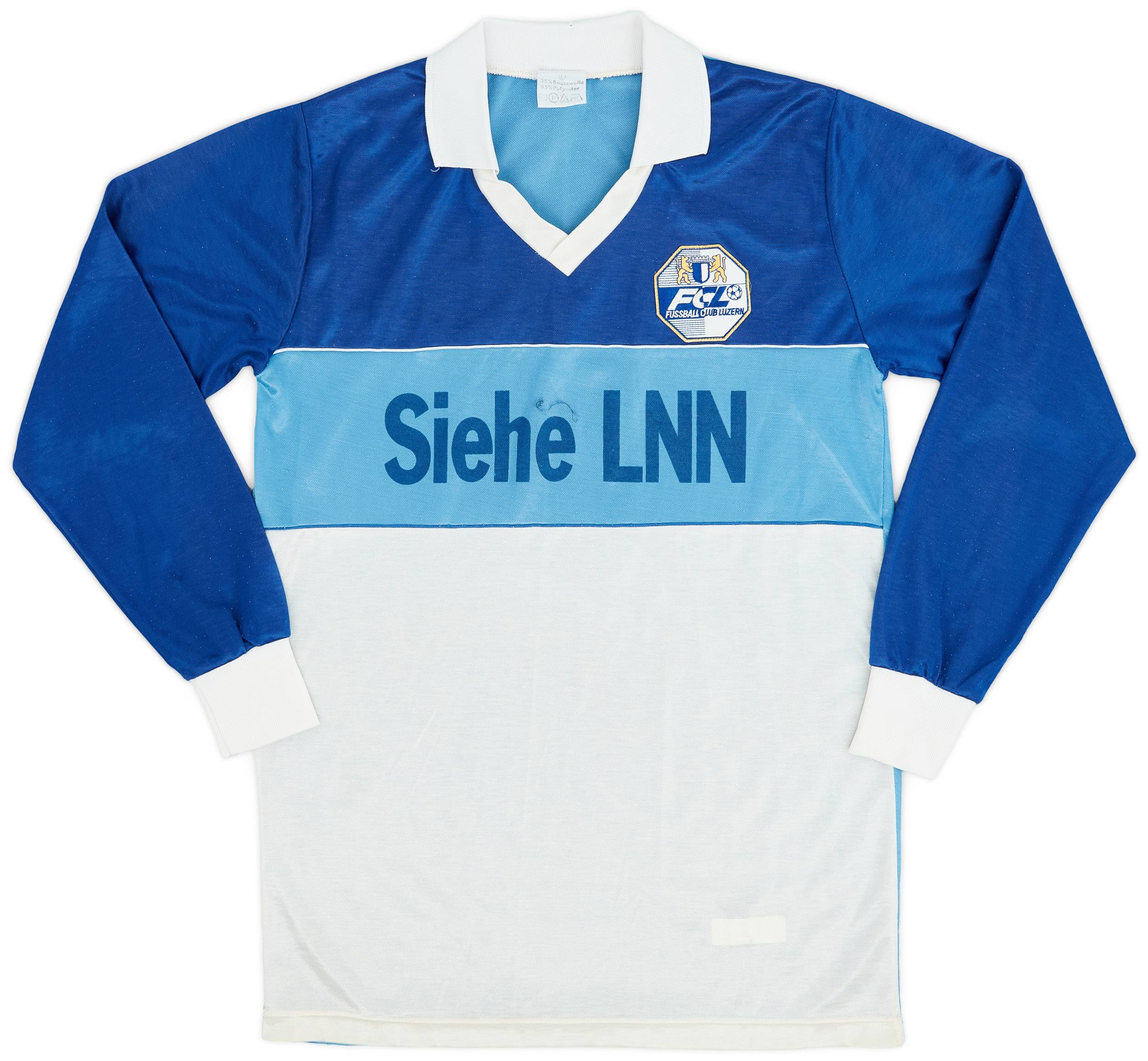 1985-87 Luzern Home L/S Shirt - 7/10 - (L)