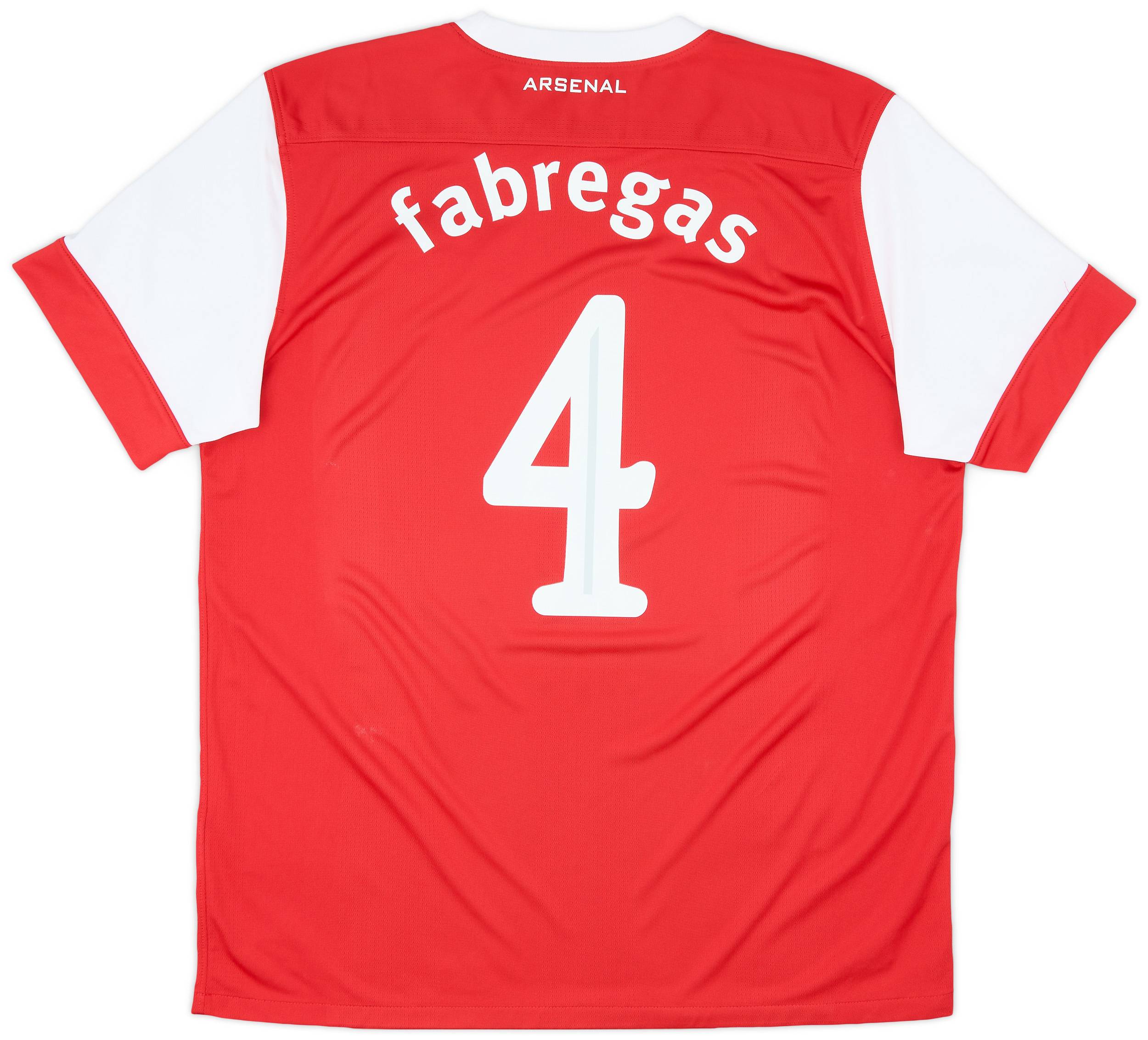 2010 11 Arsenal Home Shirt Fabregas 4 8 10 XL