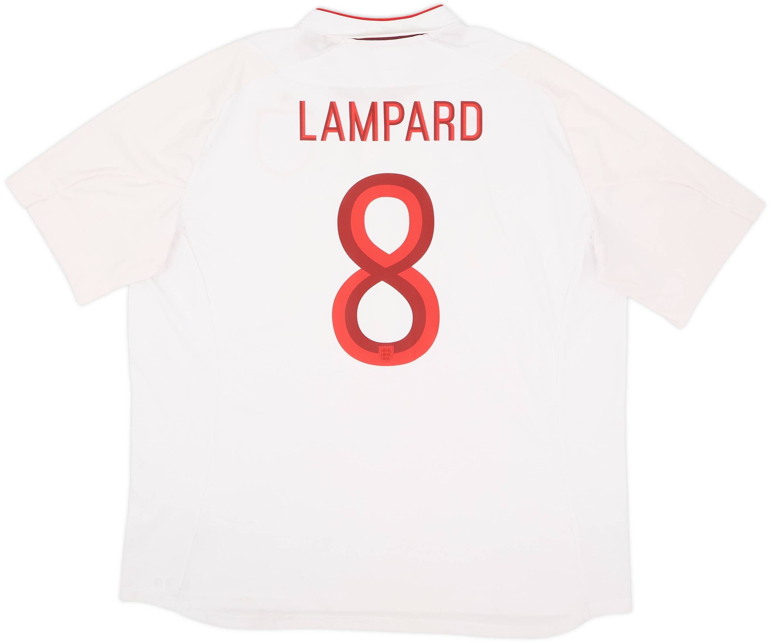 2012-13 England Home Shirt Lampard #8 - 6/10 - (3XL)