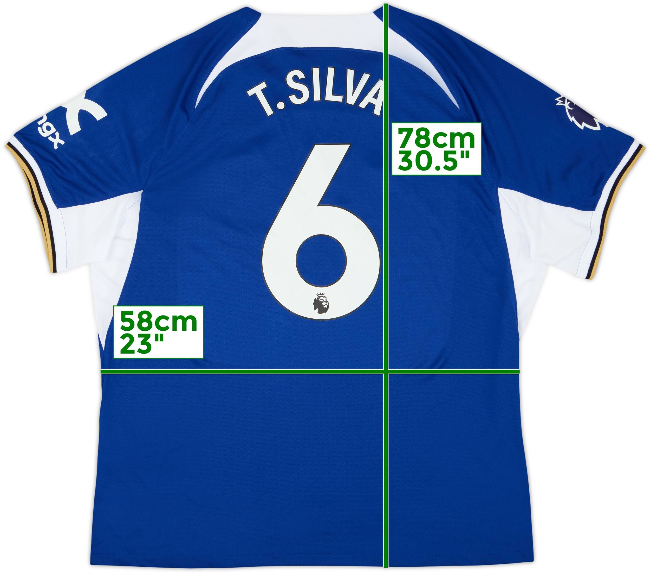 2023-24 Chelsea Home Shirt T.Silva #6 - 10/10 - (XXL)