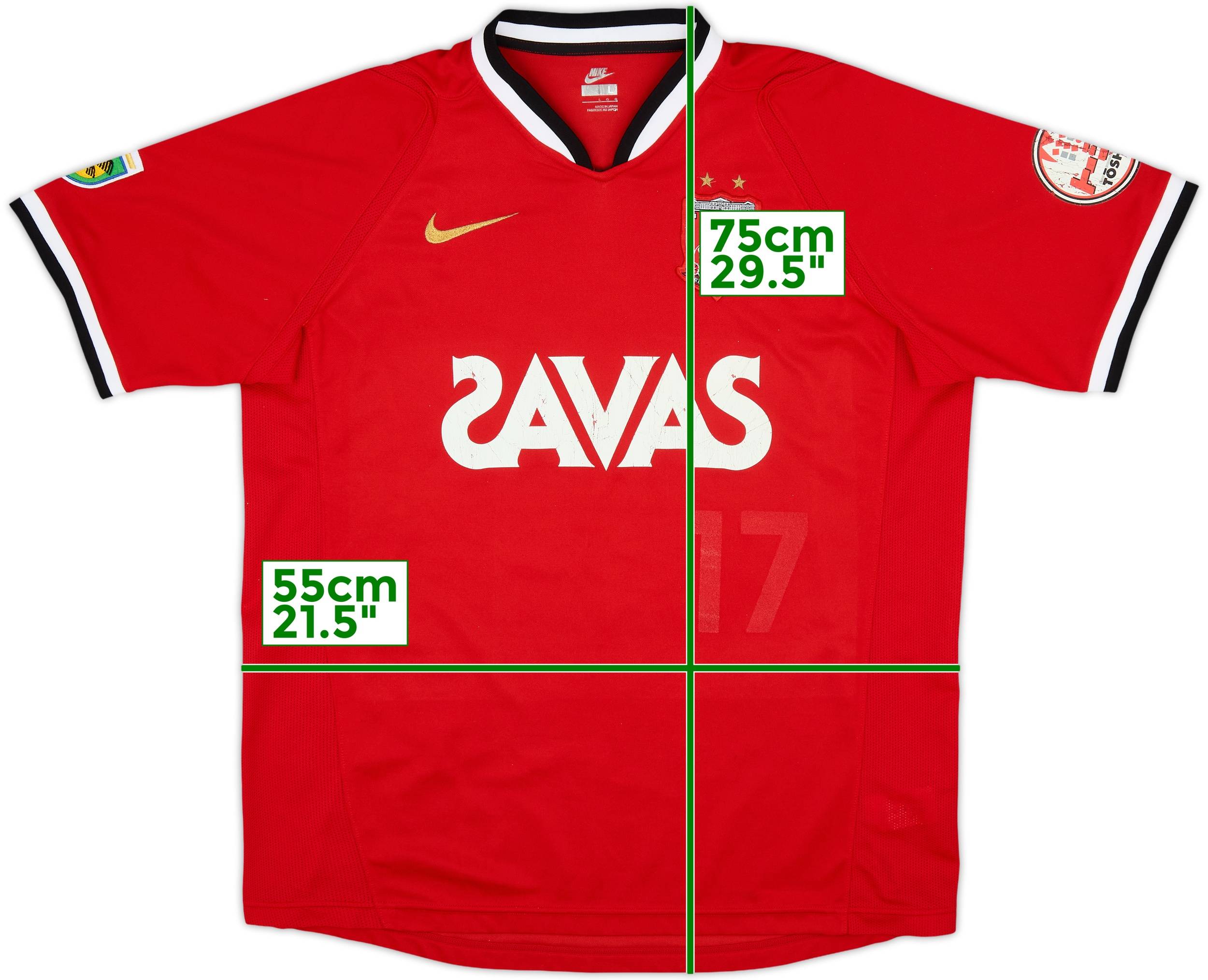 2007 Urawa Red Diamonds Home Shirt Hasebe #17 - 5/10 - (L)