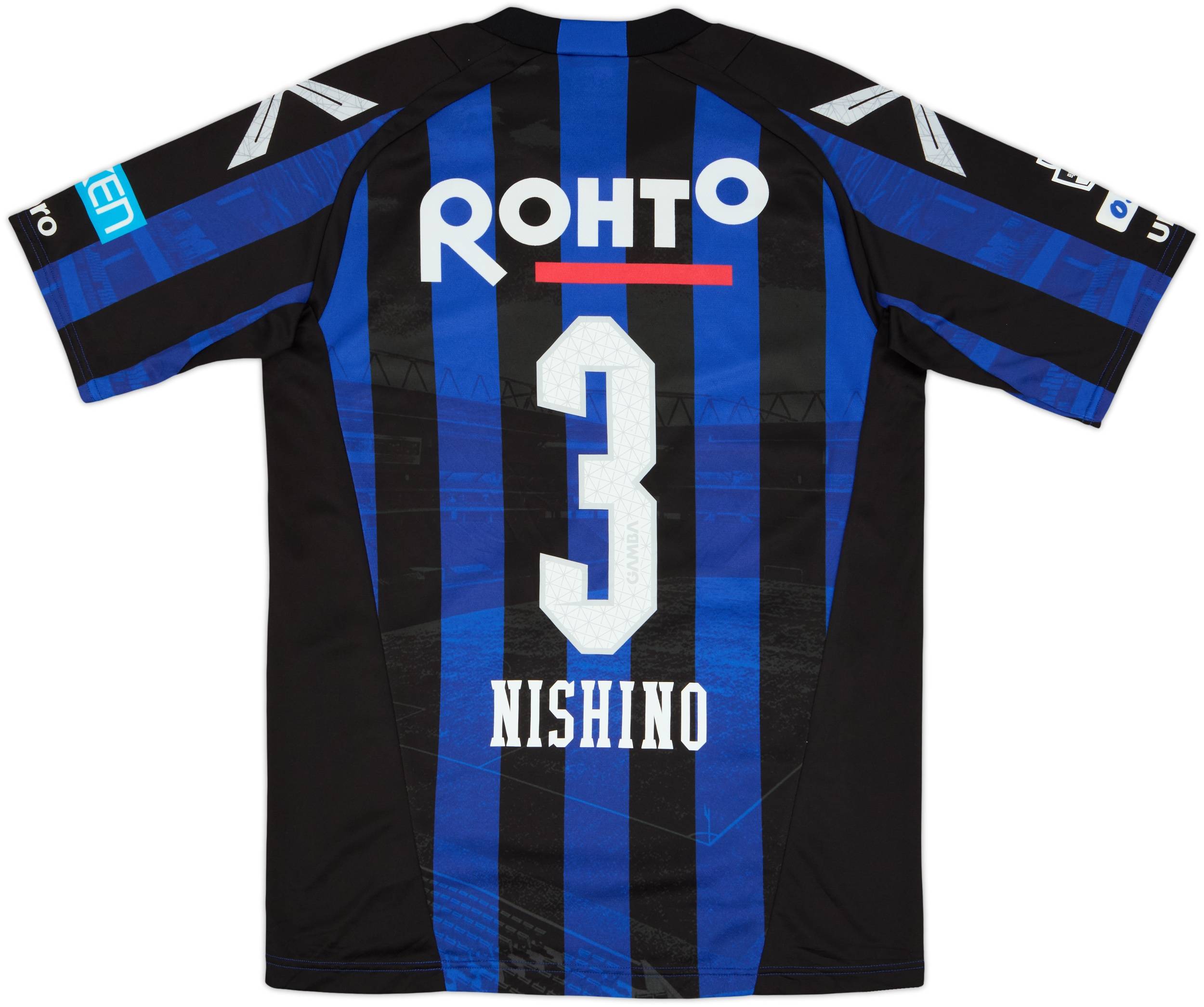 2016 Gamba Osaka Home Shirt Nishino #3 - 6/10 - (M/L)