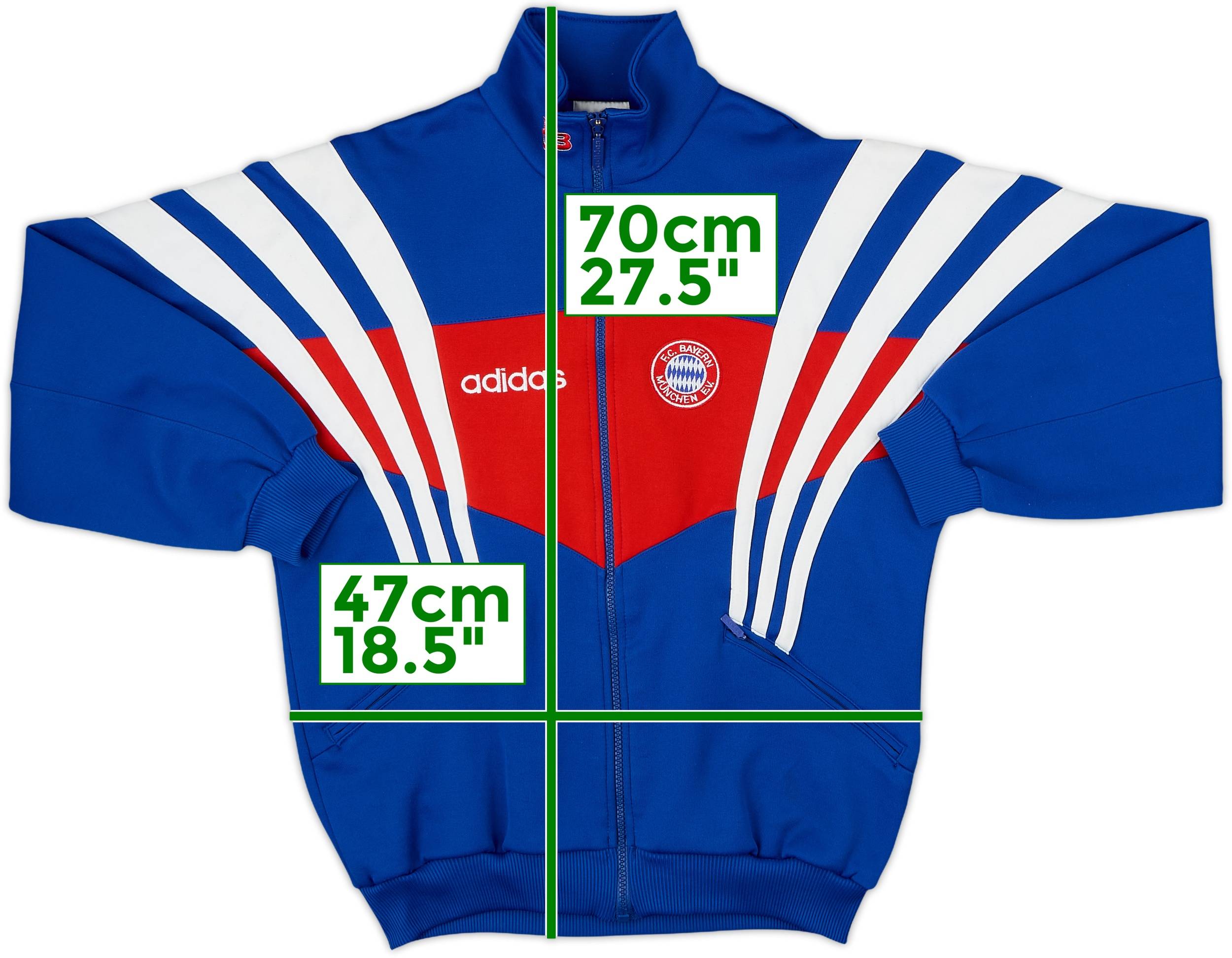 1995-97 Bayern Munich adidas Track Jacket - 8/10 - (M.Boys)