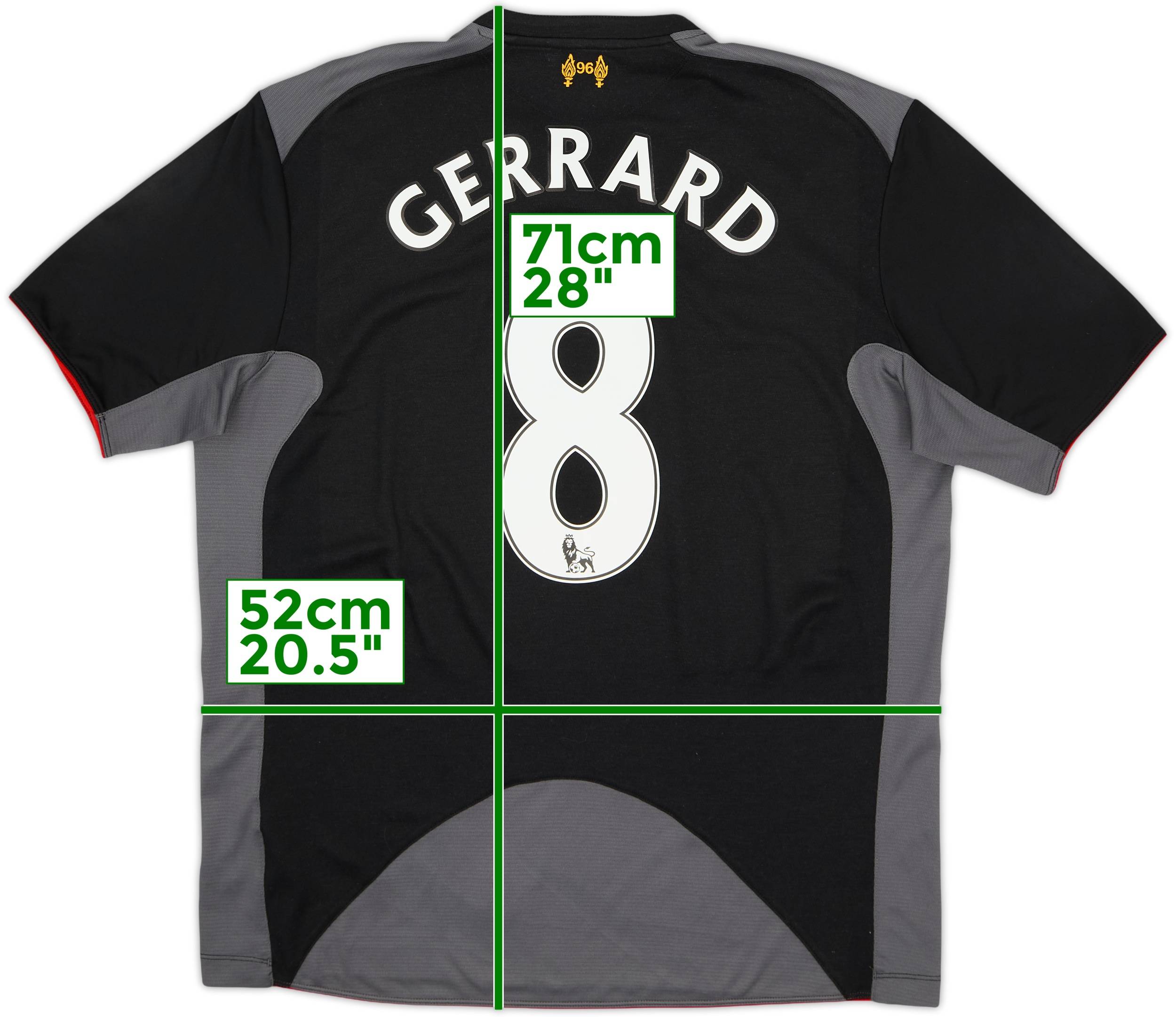 2012-13 Liverpool Away Shirt Gerrard #8 - 7/10 - (L)