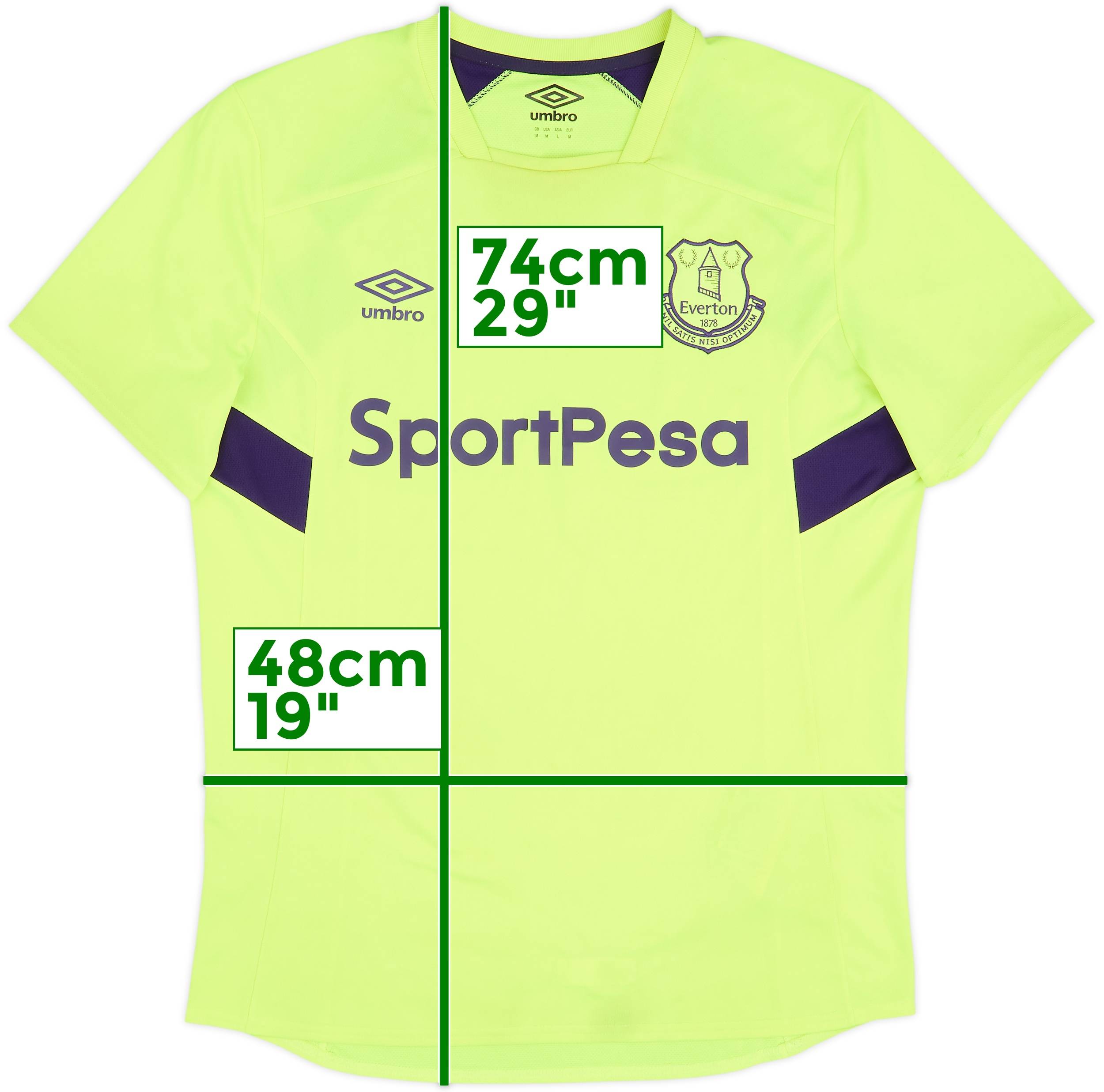 MAILLOT DE FOOTBALL Everton F.C Away par Umbro UK taille M d'occasion