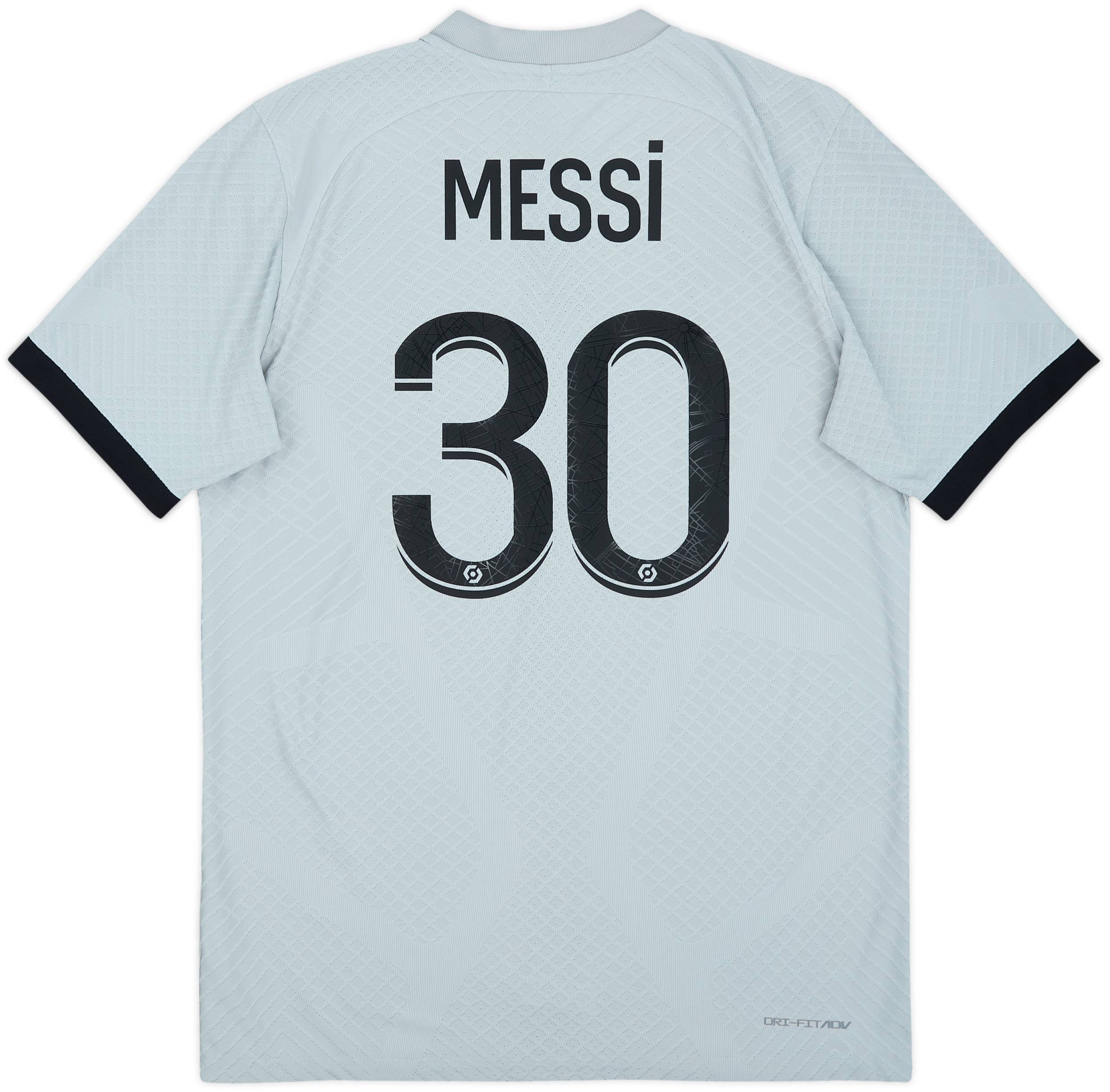 2022-23 Paris Saint-Germain Authentic Away Shirt Messi #30 - 9/10
