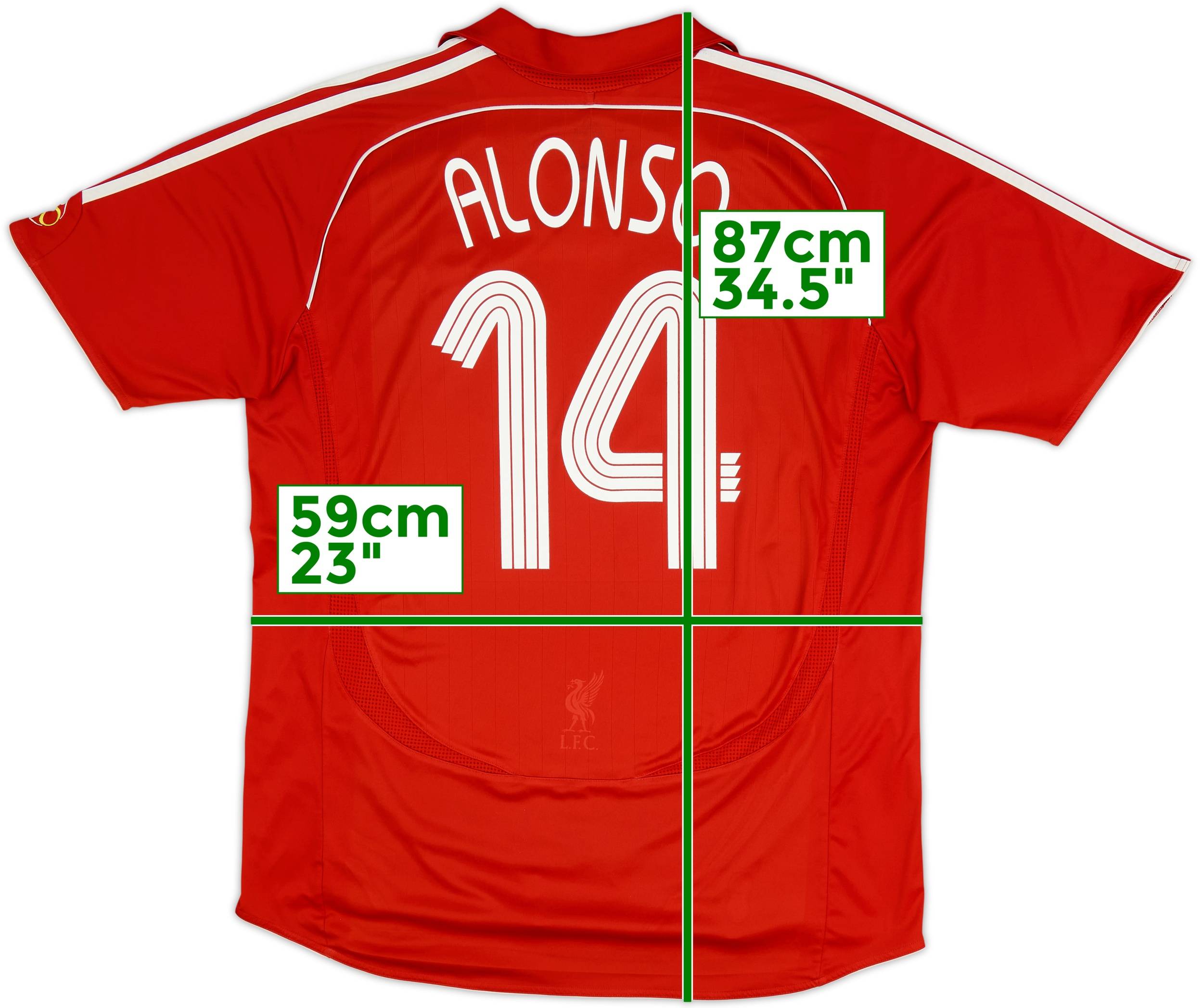 2006-08 Liverpool Home Shirt Alonso #14 - 5/10 - (XL)
