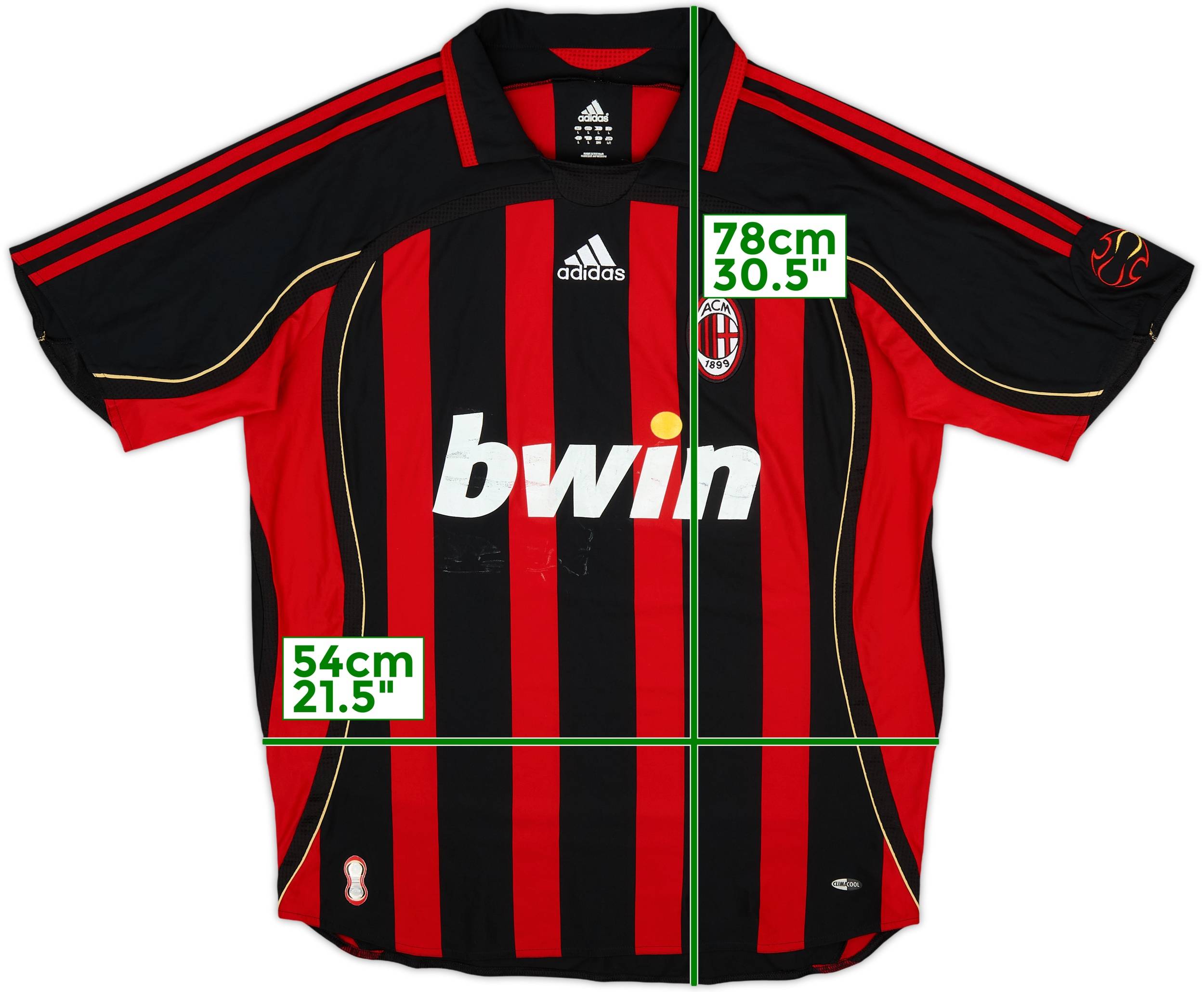 2006-07 AC Milan Home Shirt - 5/10 - (L)