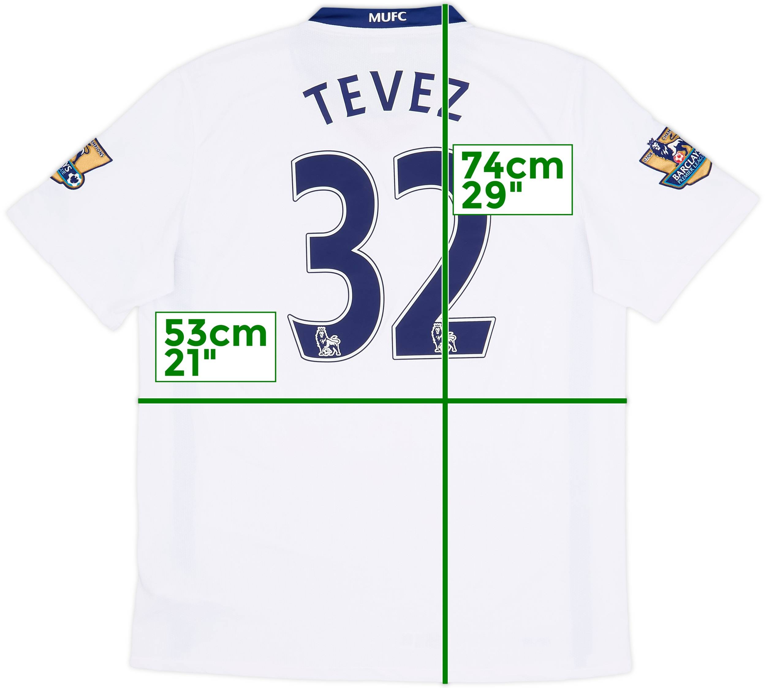 2008-10 Manchester United Away Shirt Tevez #32 - 9/10 - (M)