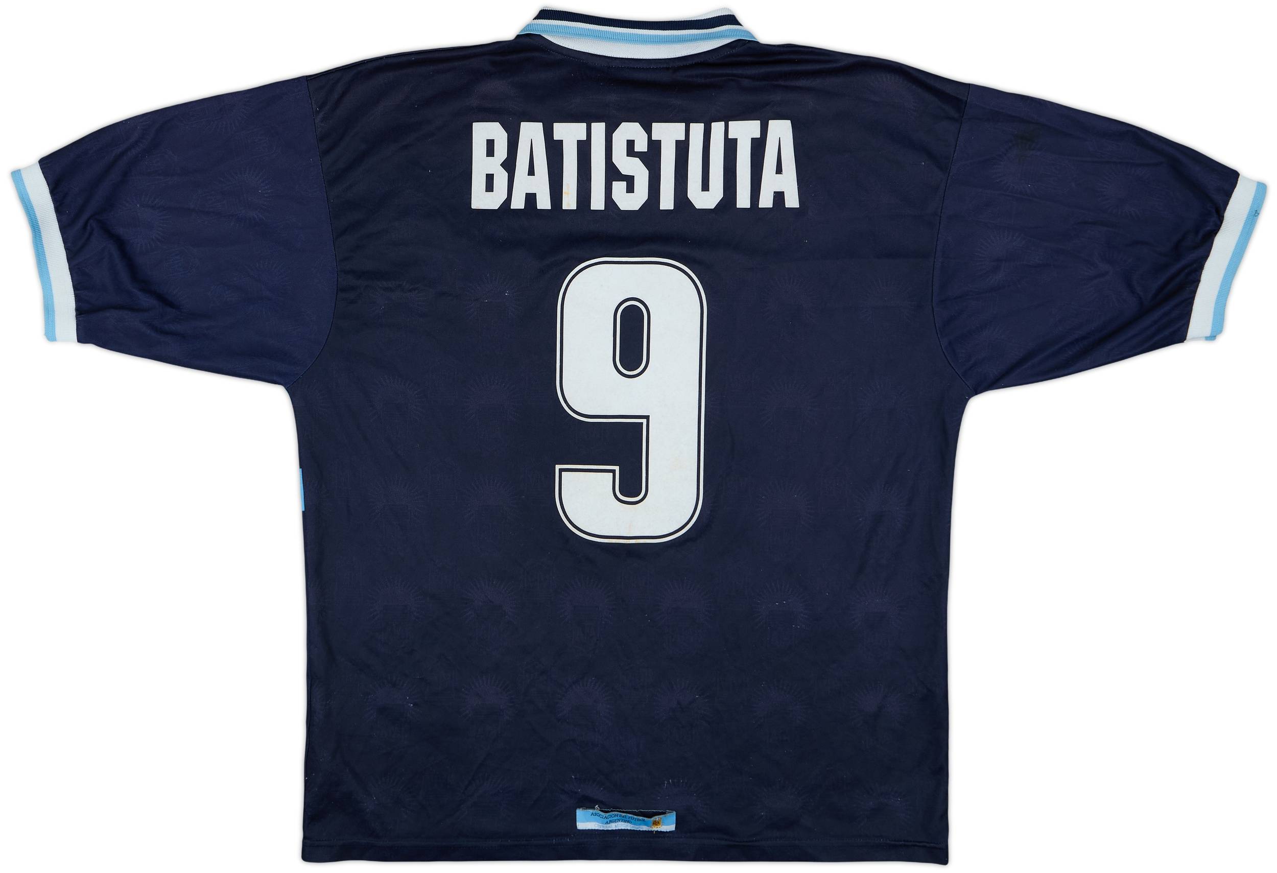 2000-01 Argentina Away Shirt Batistuta #9 - 6/10 - (L)