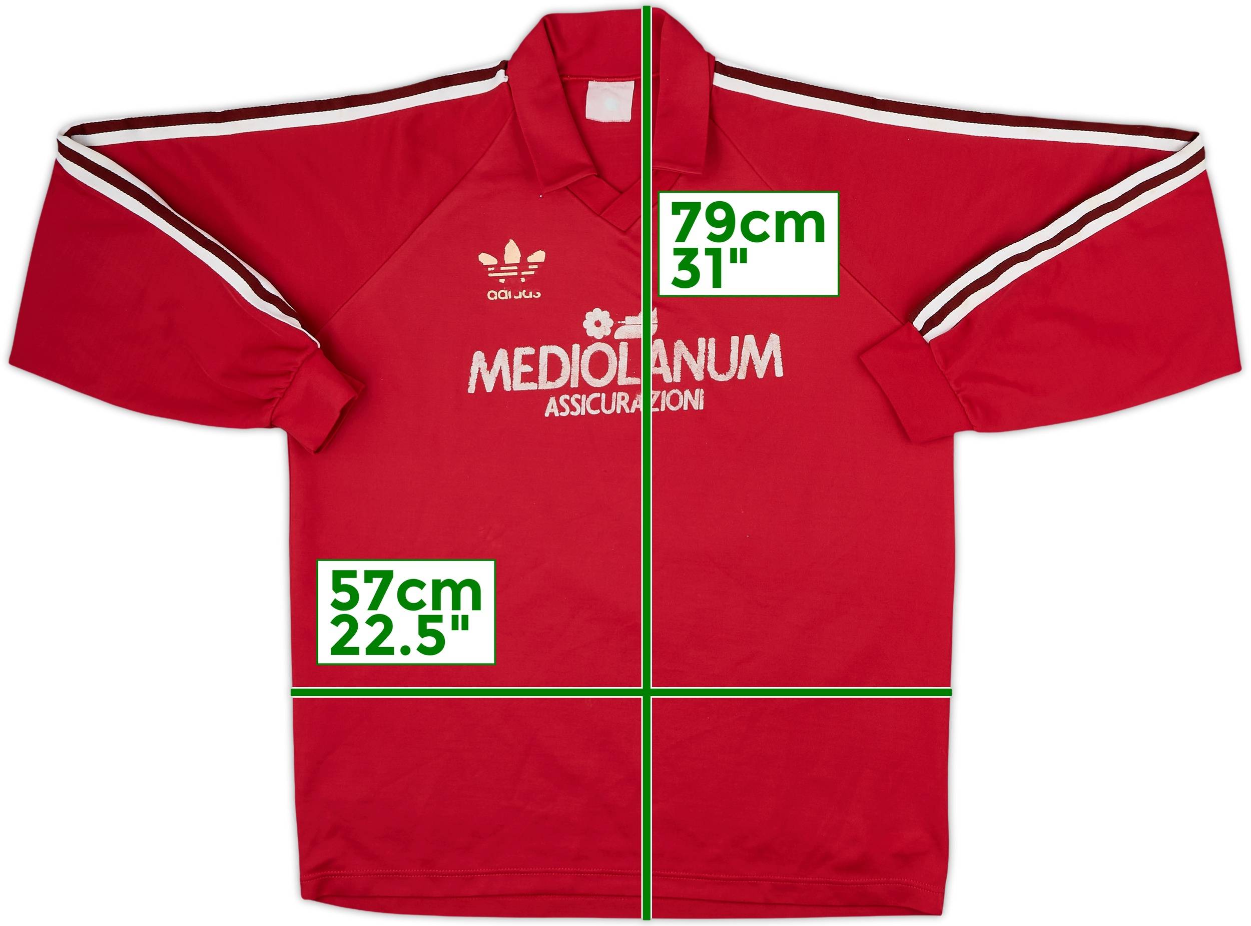 1990-91 AC Milan adidas Training L/S Shirt - 4/10 - (XL)