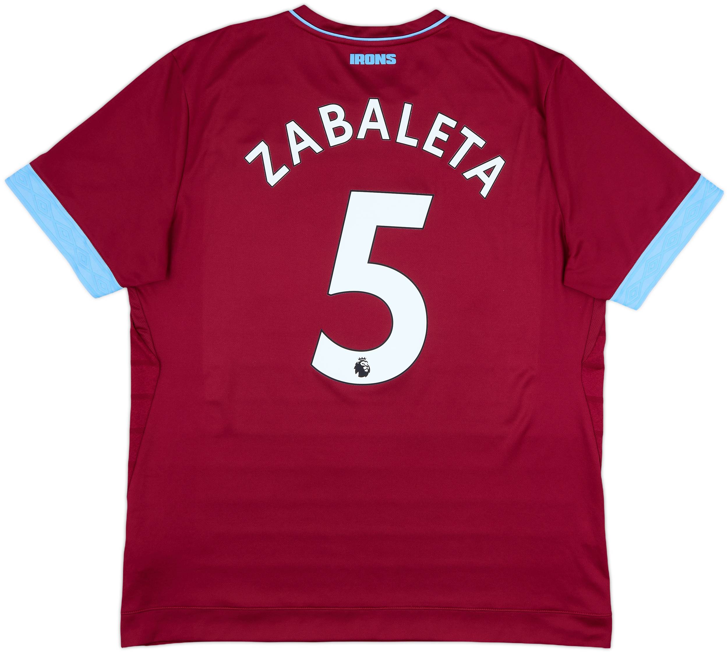 2018-19 West Ham Home Shirt Zabaleta #5 - 10/10 - (XL)