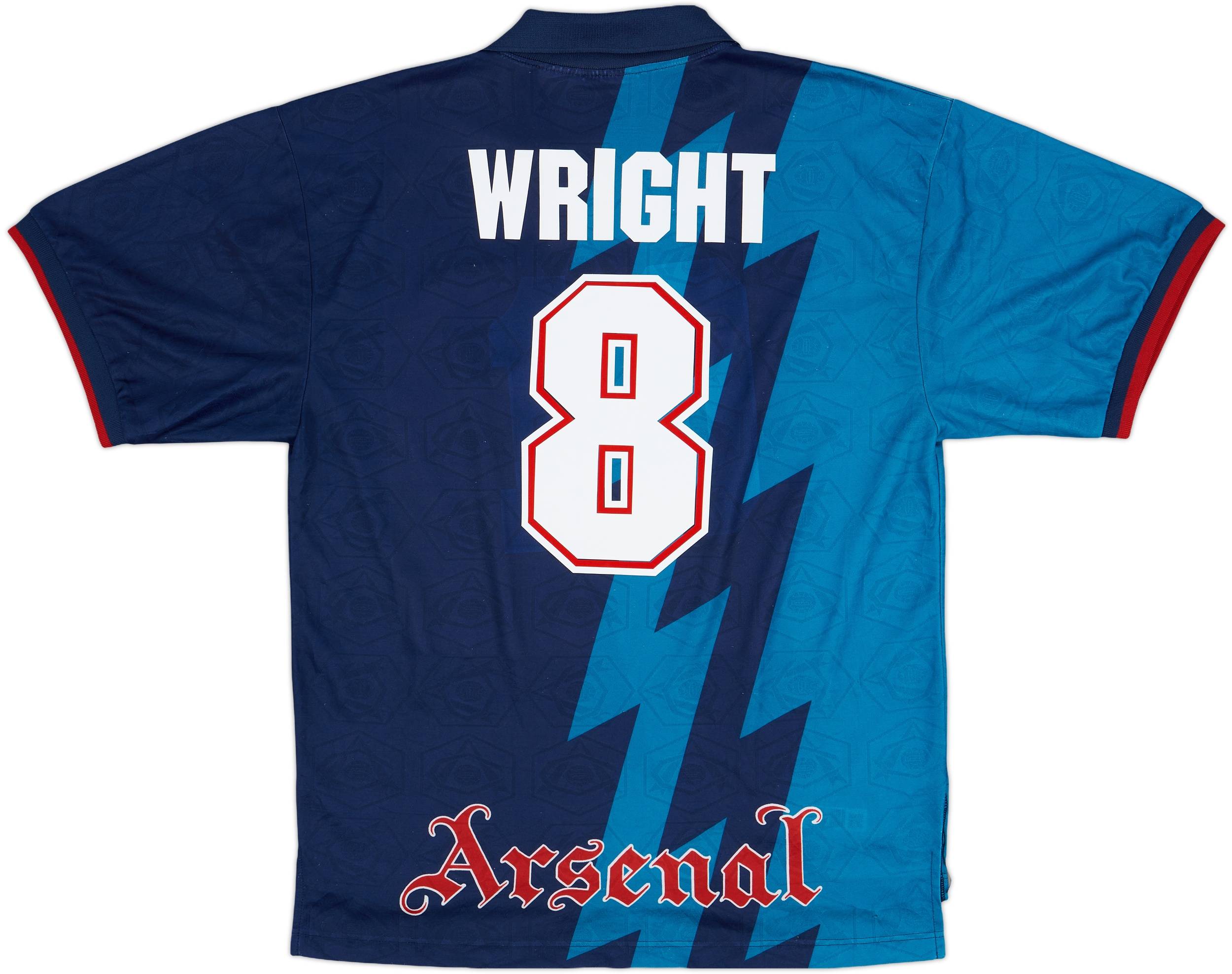 1995-96 Arsenal Away Shirt Wright #8 - 6/10 - (XL)