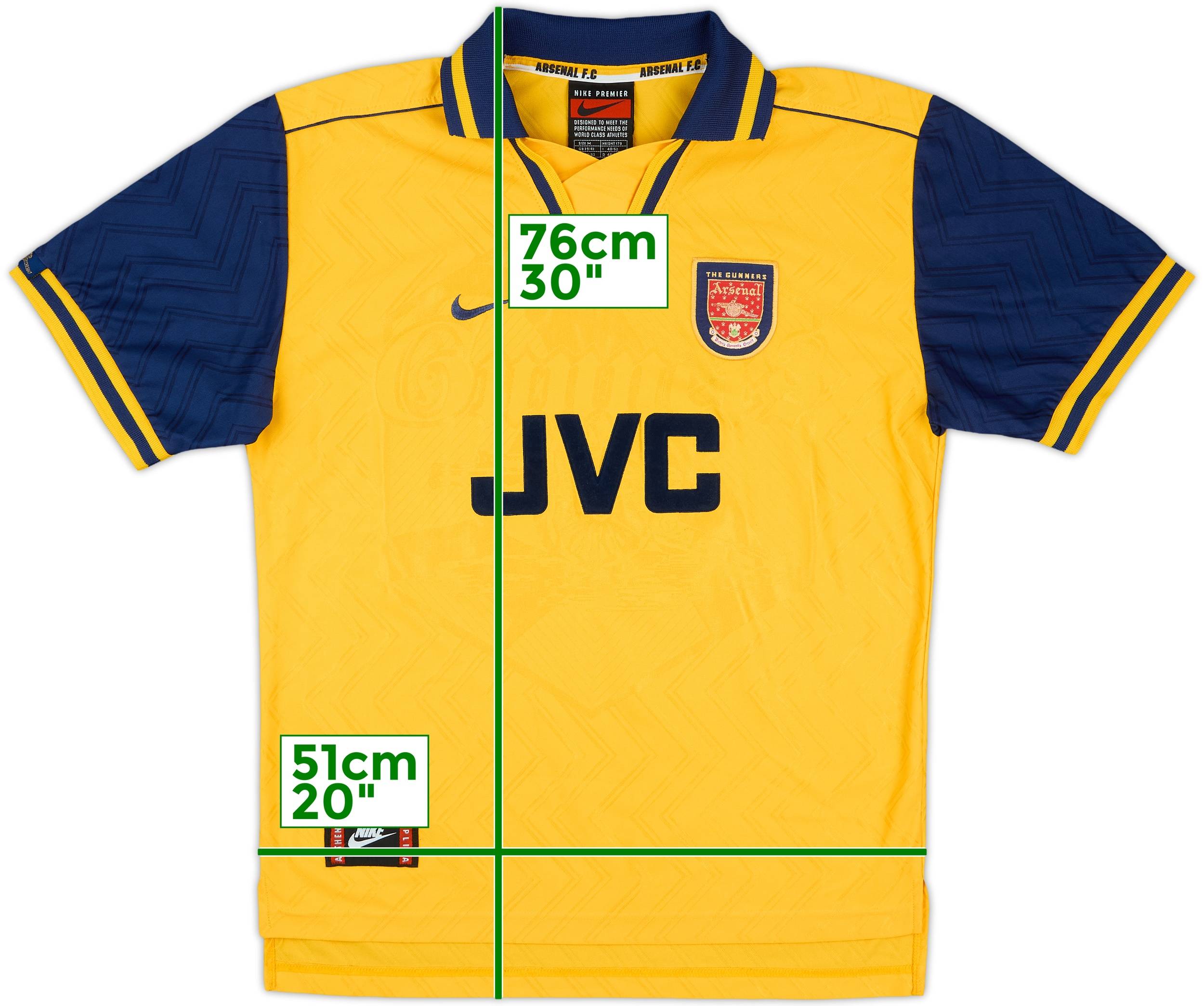 Arsenal FC 95～96 away kit Arsenal FC 1995-96 Away Kit