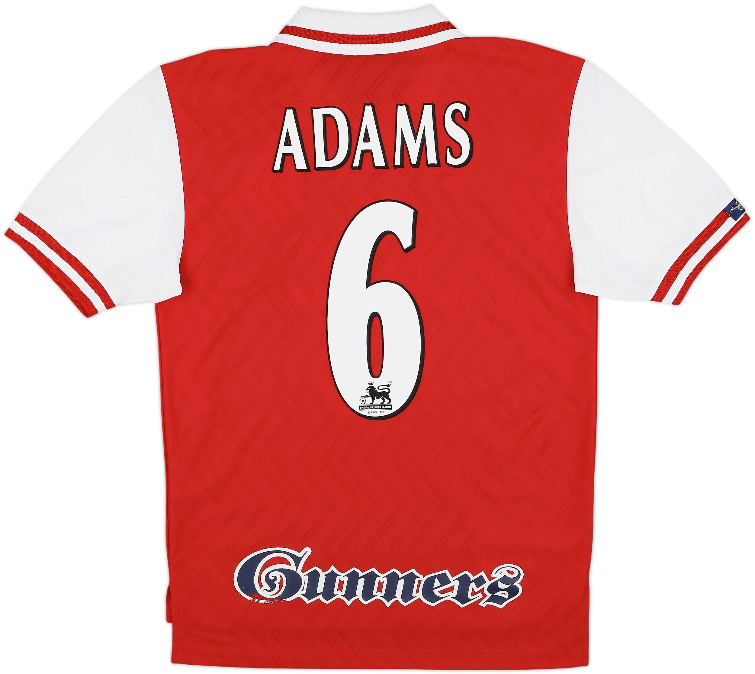 1996-98 Arsenal Home Shirt Adams #6 - 7/10 - (S)