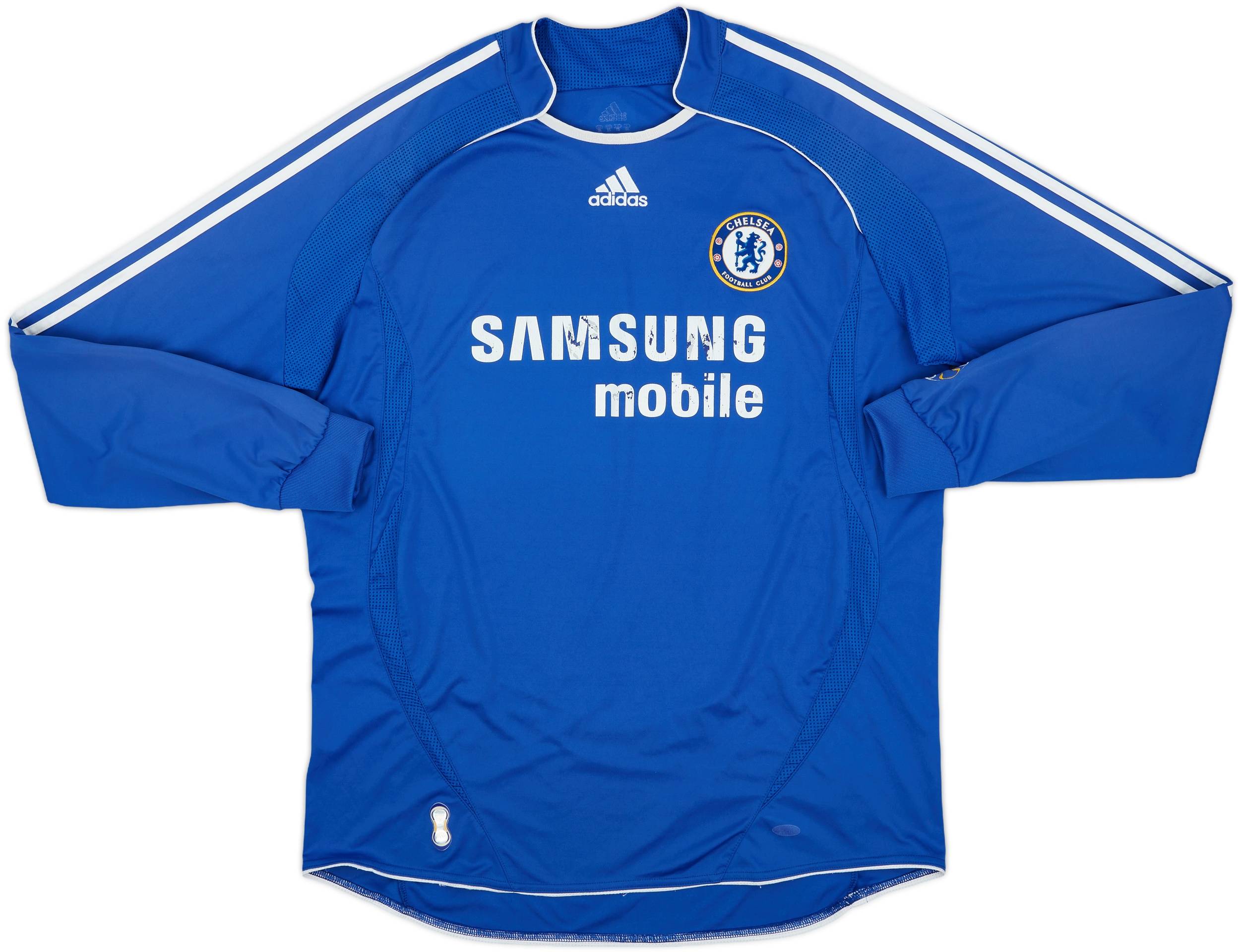 2006-08 Chelsea Home L/S Shirt - 5/10 - (XL)