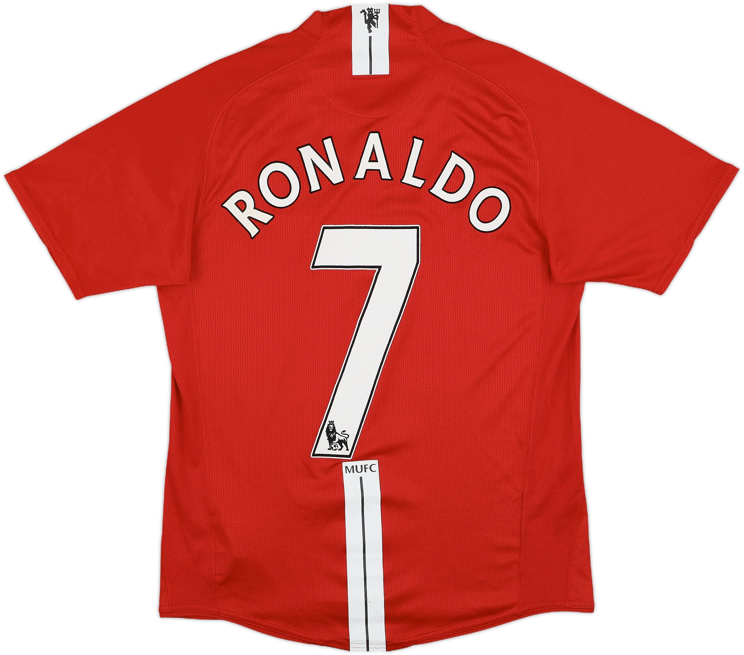 2007-09 Manchester United Home Shirt Ronaldo #7 - 7/10 - (S)