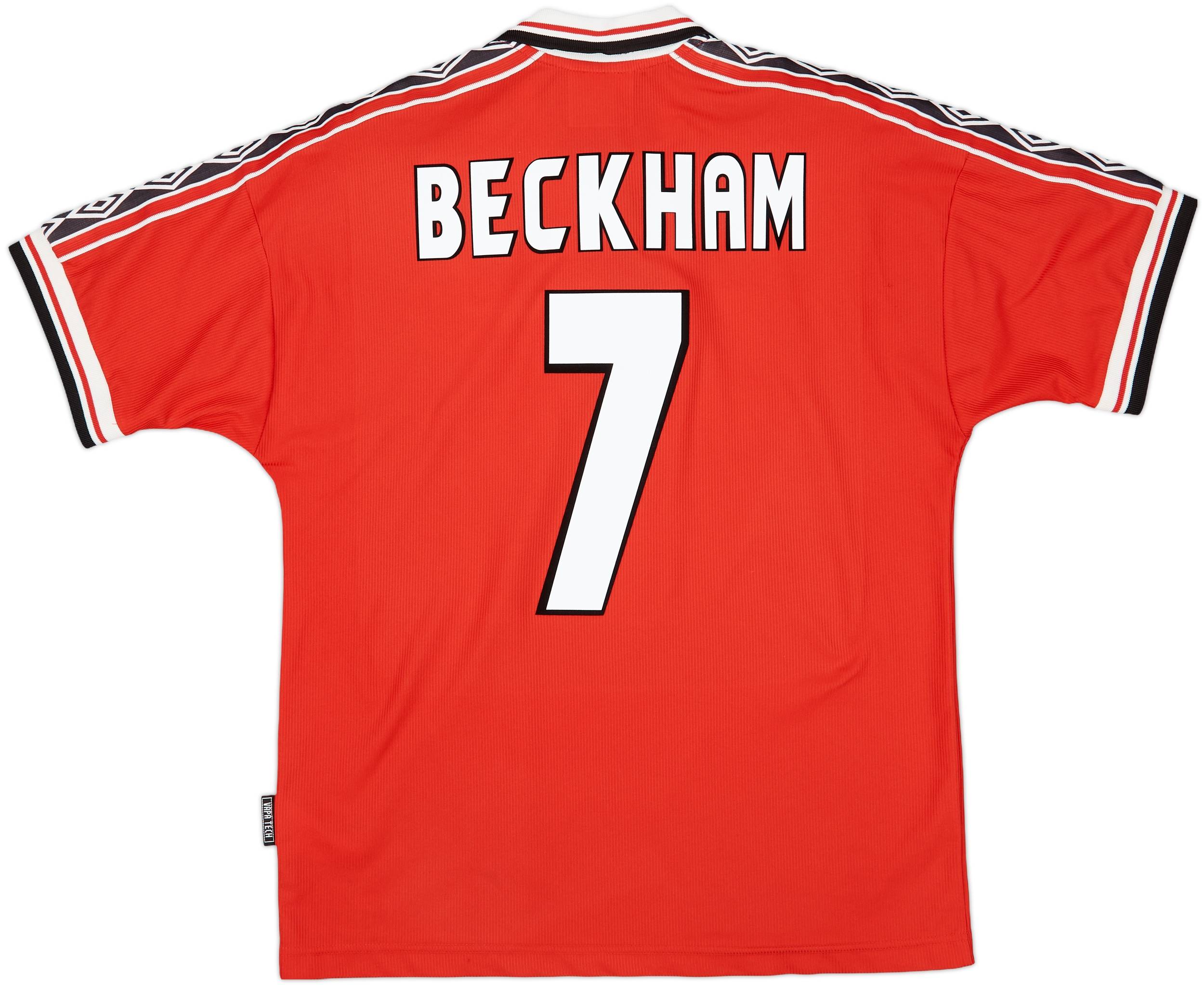 1998-00 Manchester United Home Shirt Beckham #7 - 5/10 - (M)