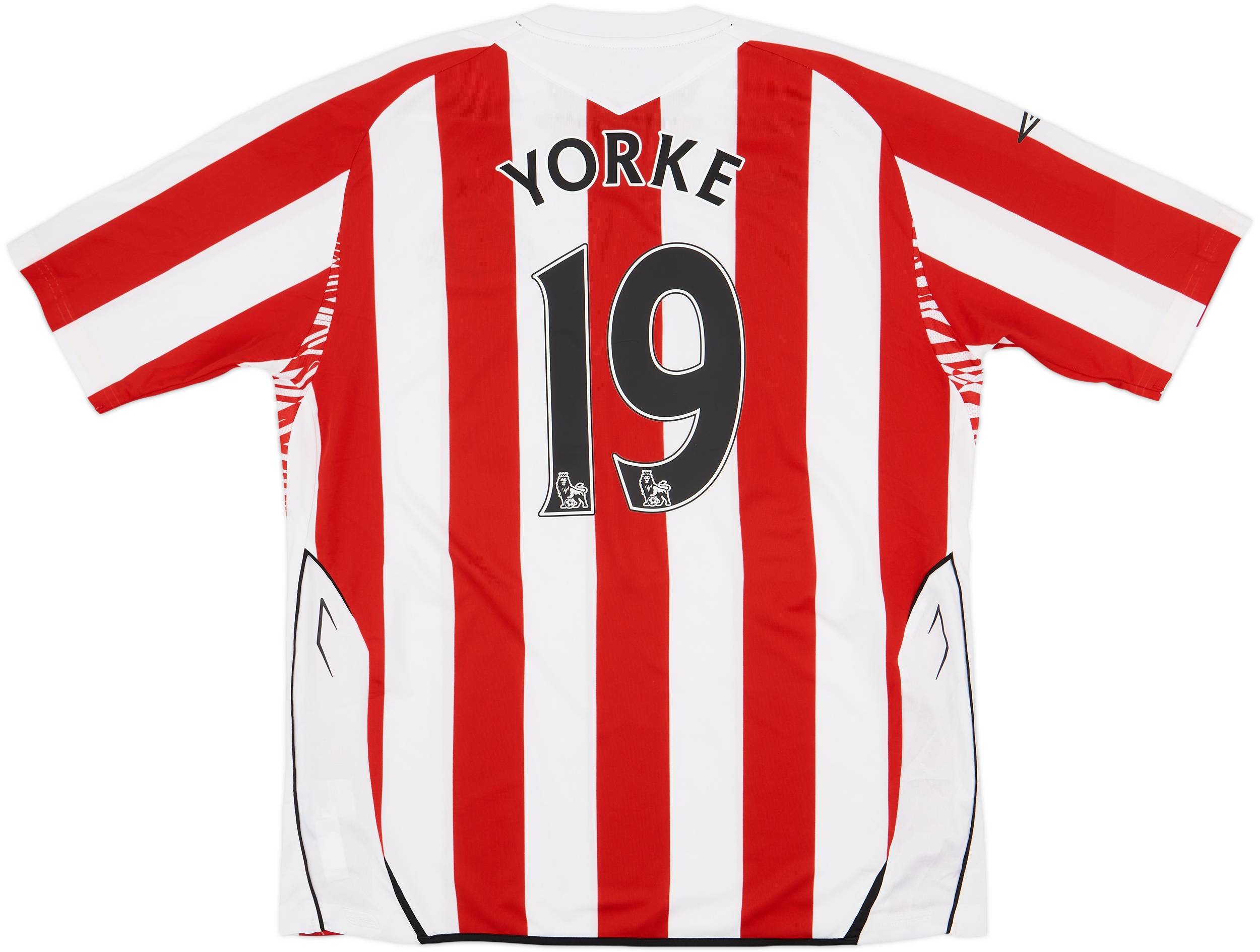2007-08 Sunderland Home Shirt Yorke #19 - 7/10 - (XL)