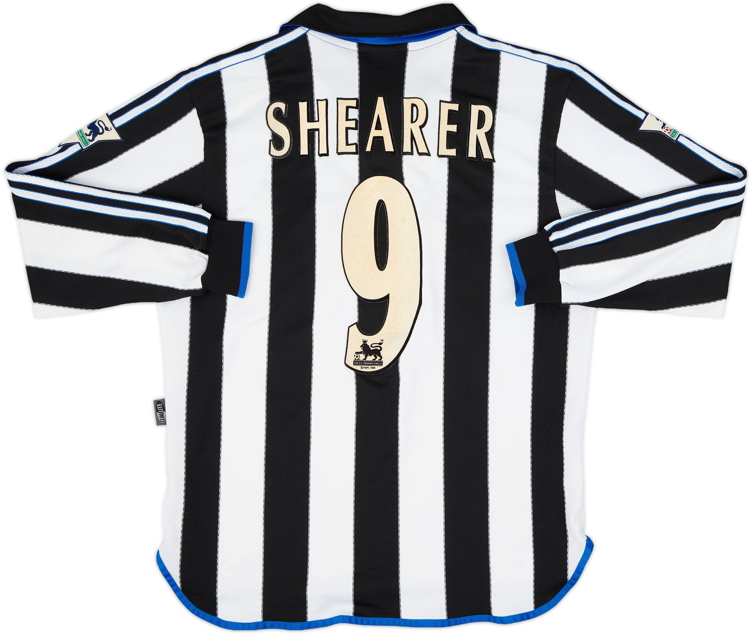 2000-01 Newcastle Home L/S Shirt Shearer #9 - 5/10 - (L)