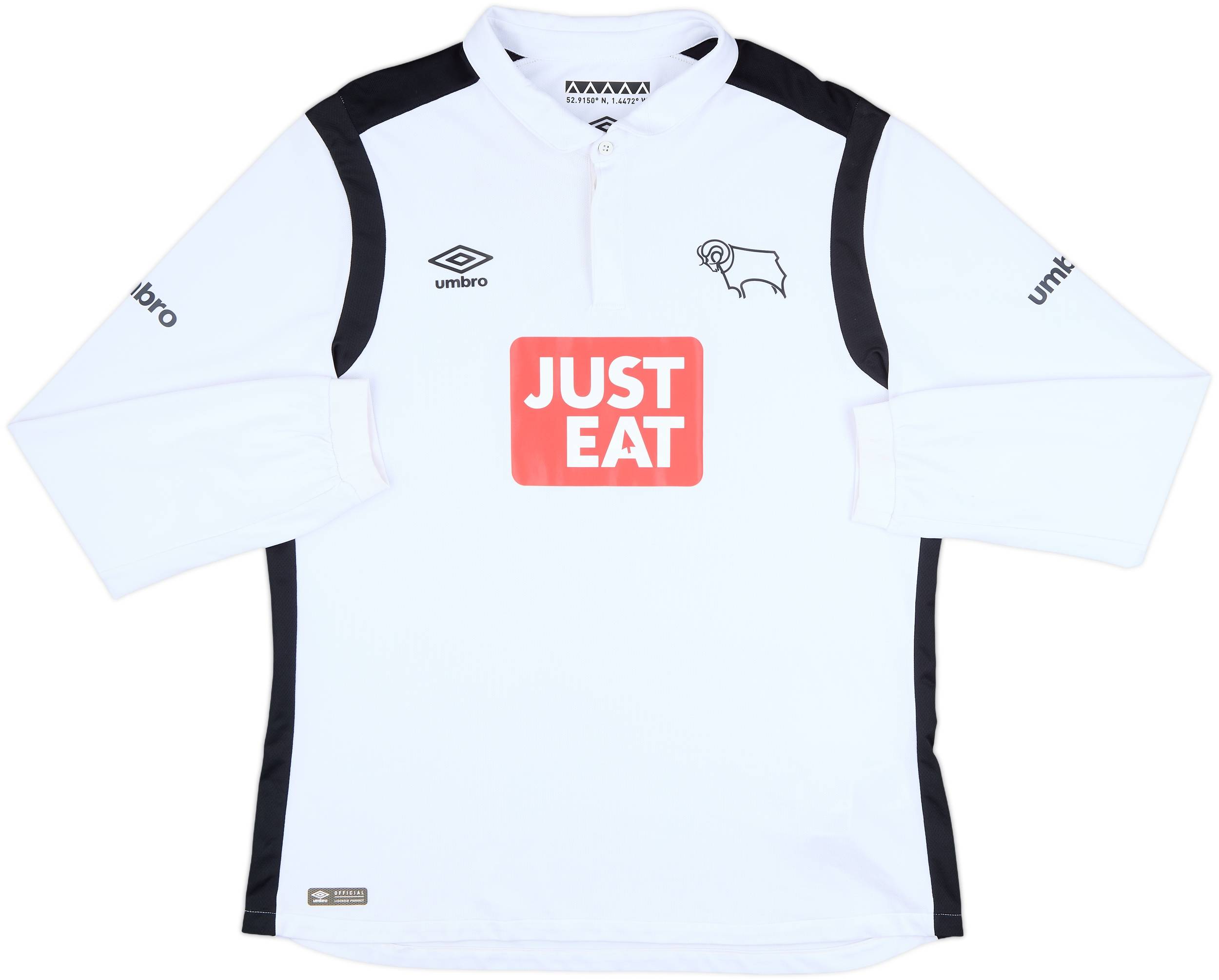 2016-17 Derby County Home L/S Shirt - 7/10 - (XL)