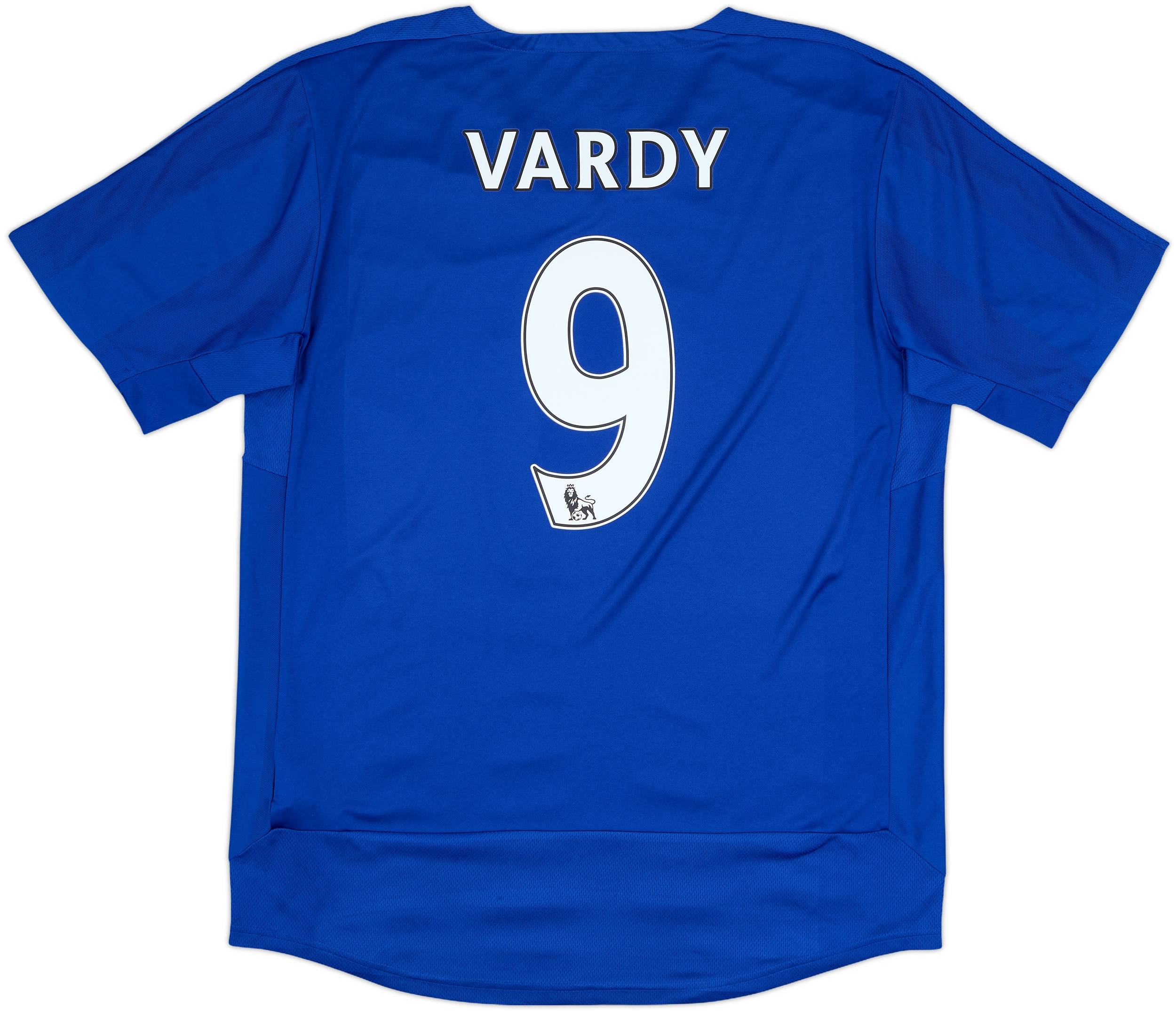 2015-16 Leicester Home Shirt Vardy #9 - 8/10 - (L)