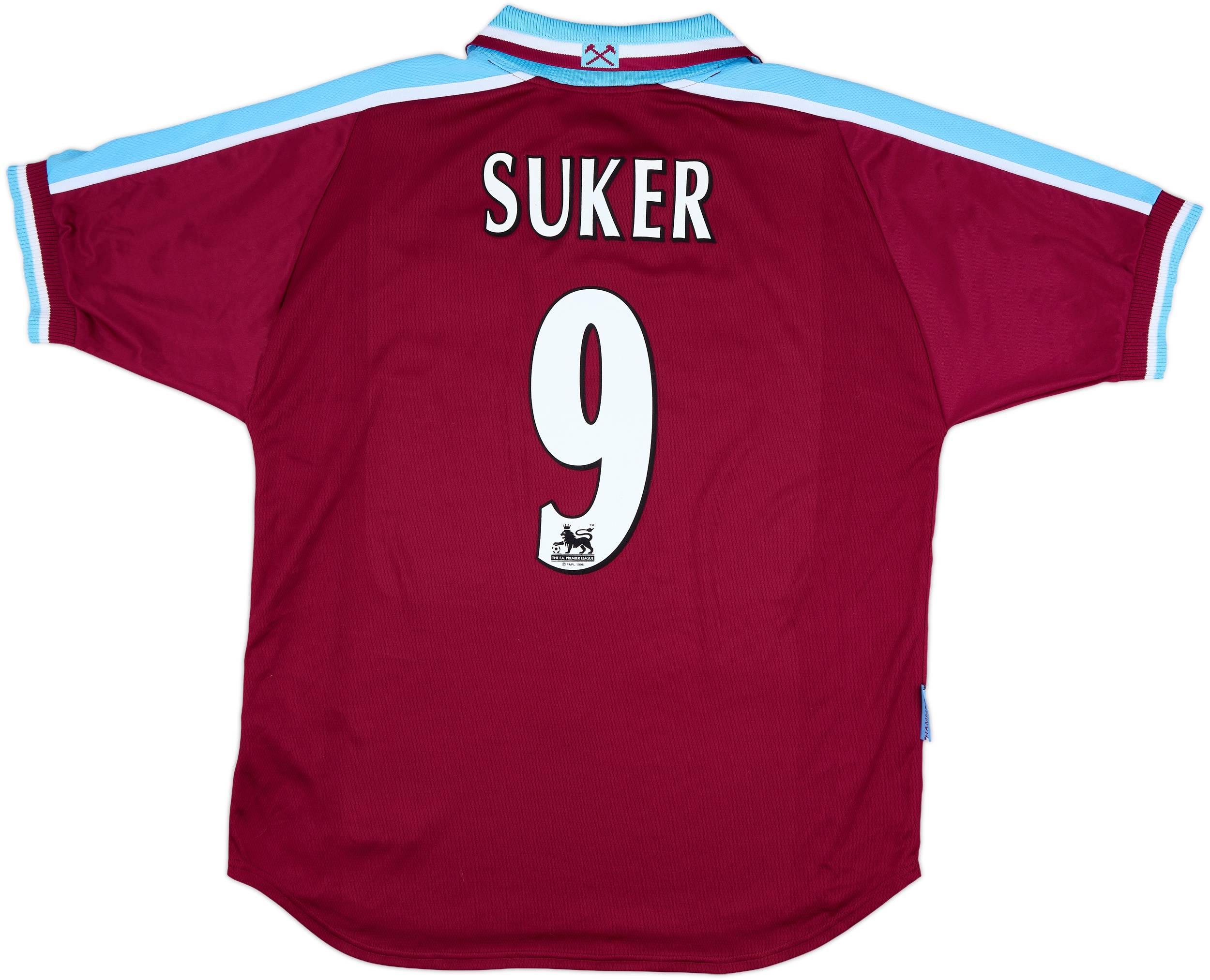 1999-01 West Ham Home Shirt Suker #9 - 8/10 - (XL)