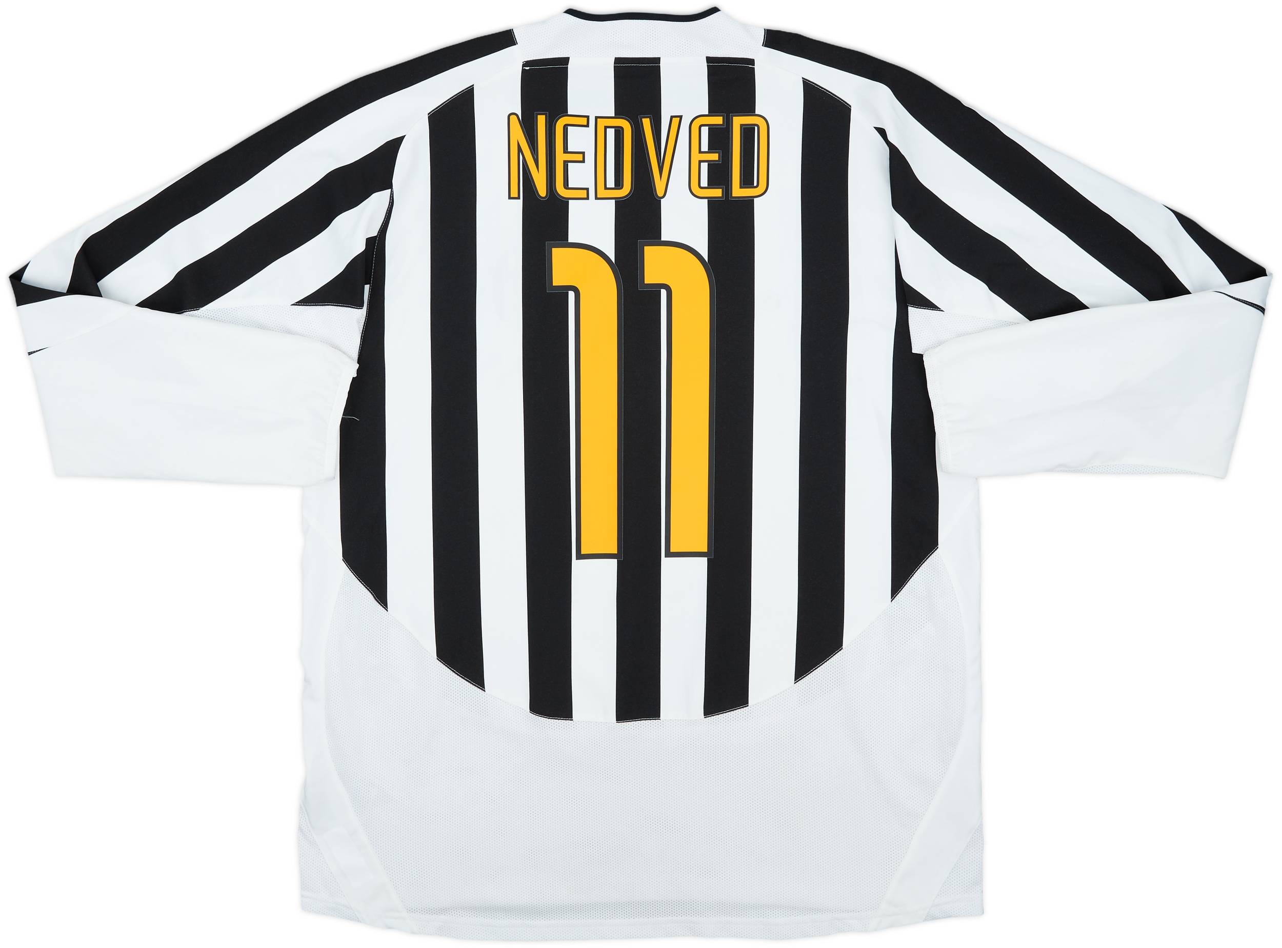 2003-04 Juventus Home L/S Shirt Nedved #11 - 6/10 - (XL)