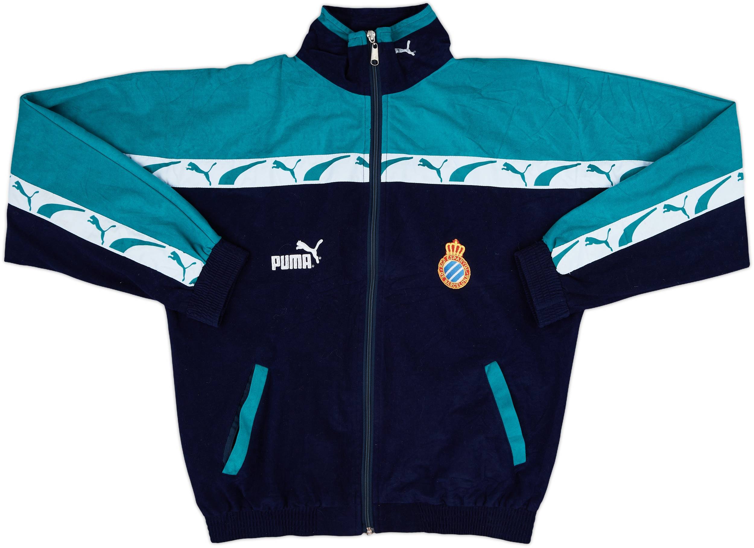 1994-96 Espanyol Puma Track Jacket - 8/10 - (M)