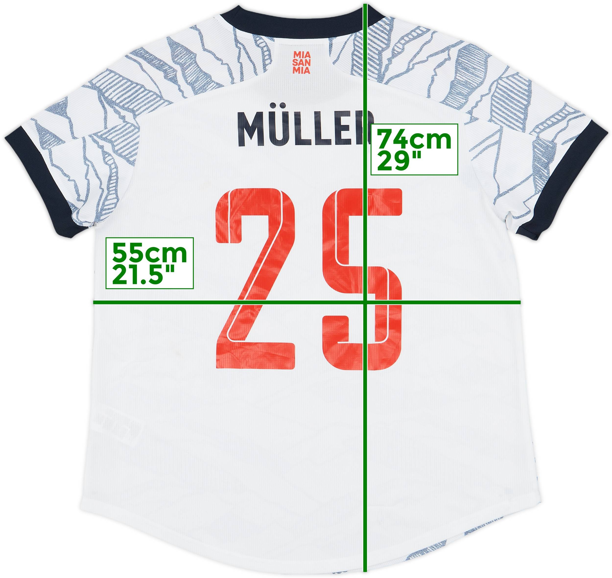 2021-22 Bayern Munich Third Shirt Muller #25 - 8/10