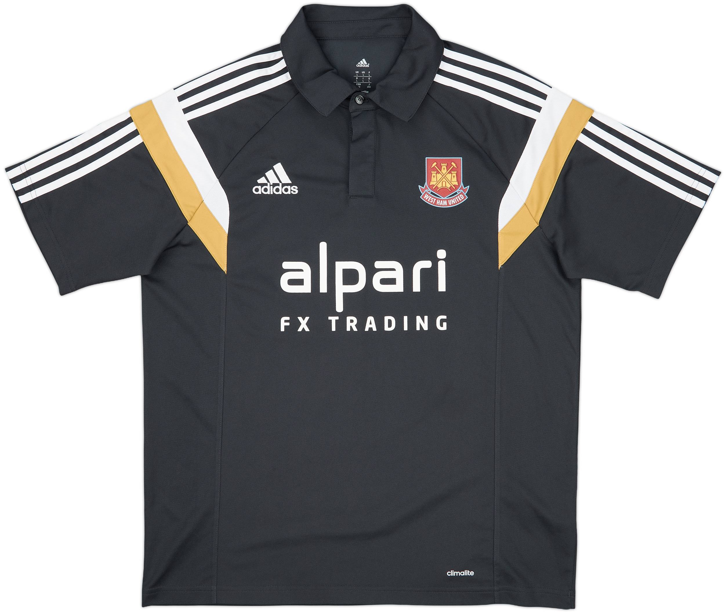 2014-15 West Ham adidas Polo Shirt - 9/10 - (L)